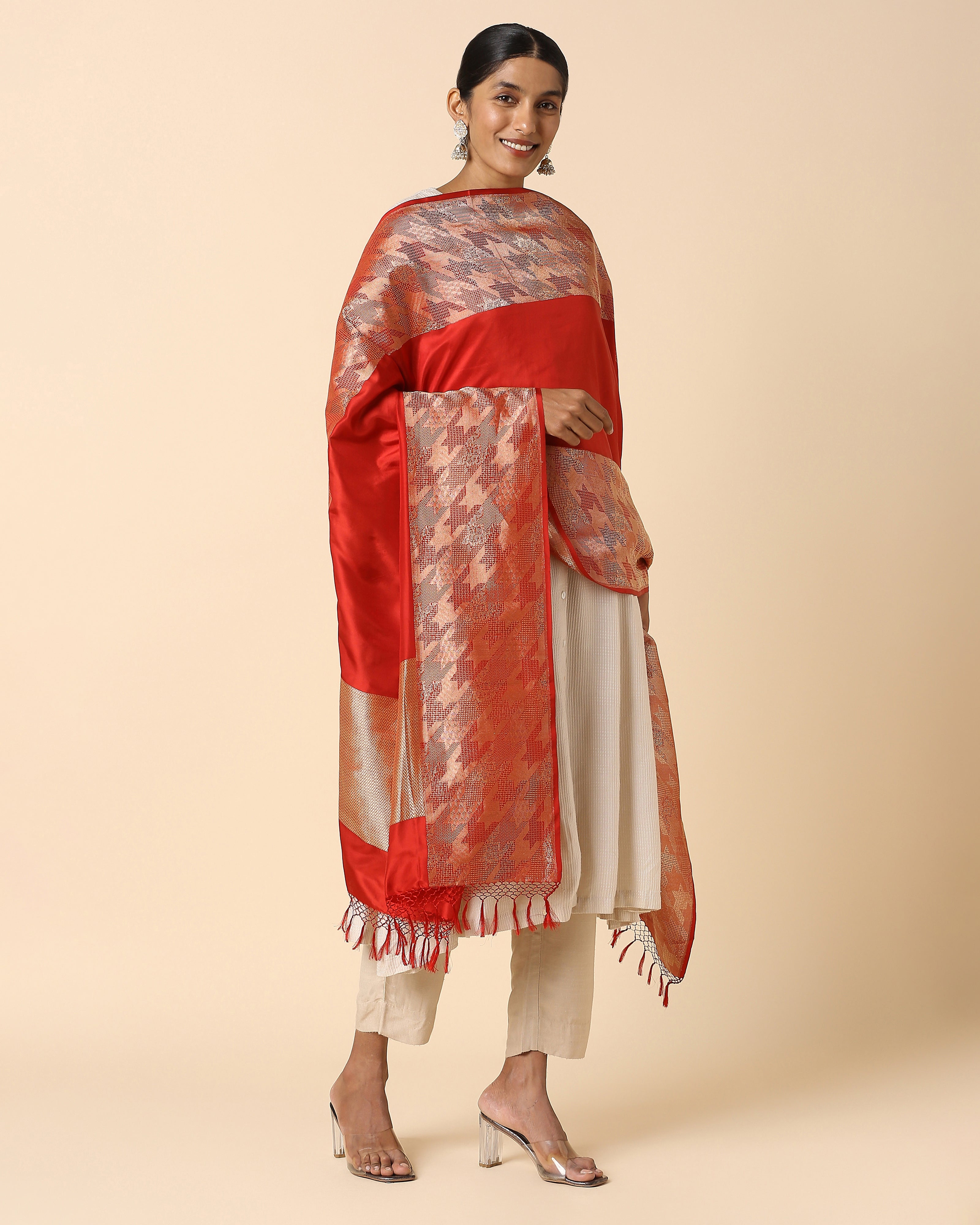Unmani Banarasi Kadwa Silk Dupatta