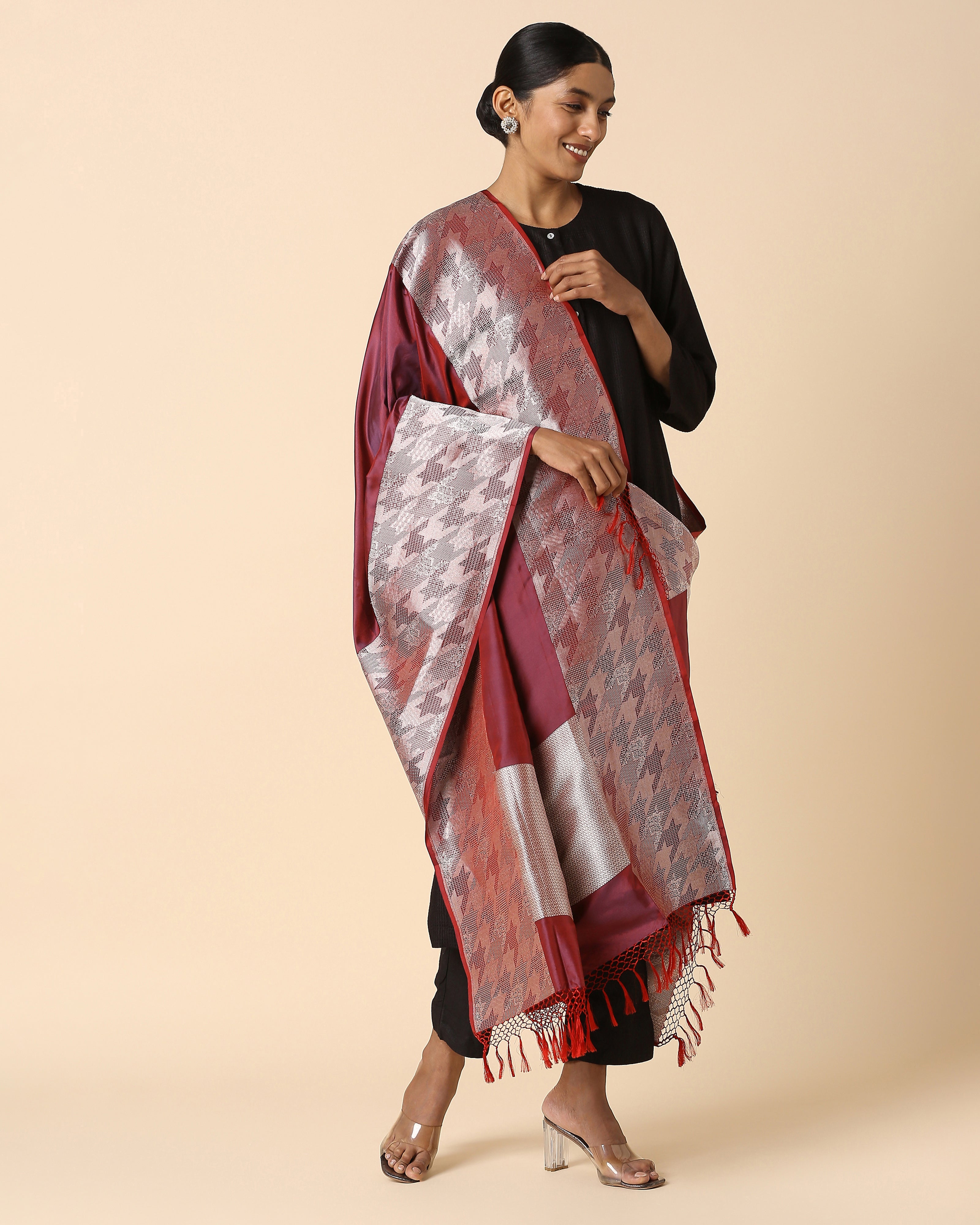 Unmani Banarasi Kadwa Silk Dupatta
