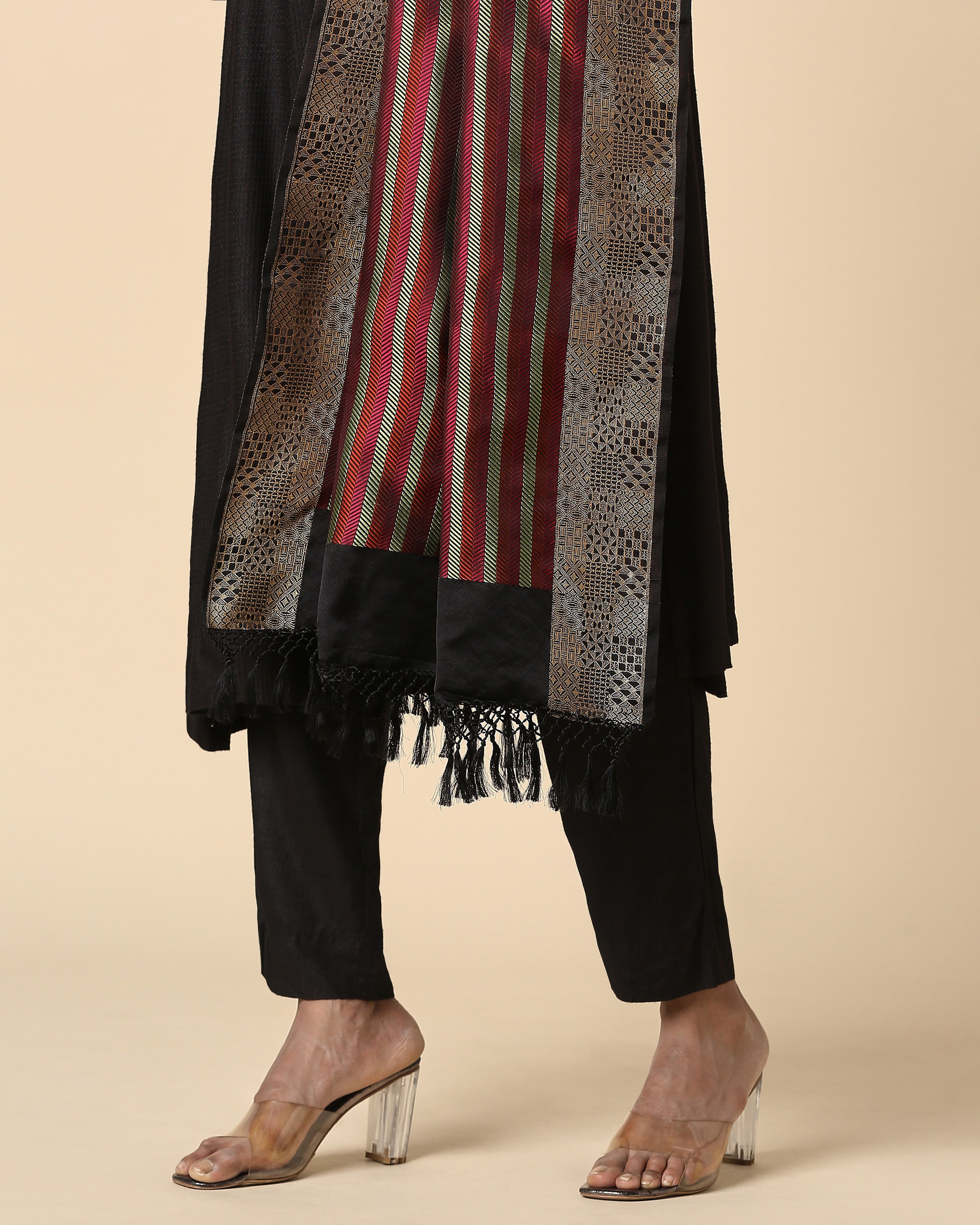 Shekha Banarasi Tanchoi And Kadwa Silk Dupatta