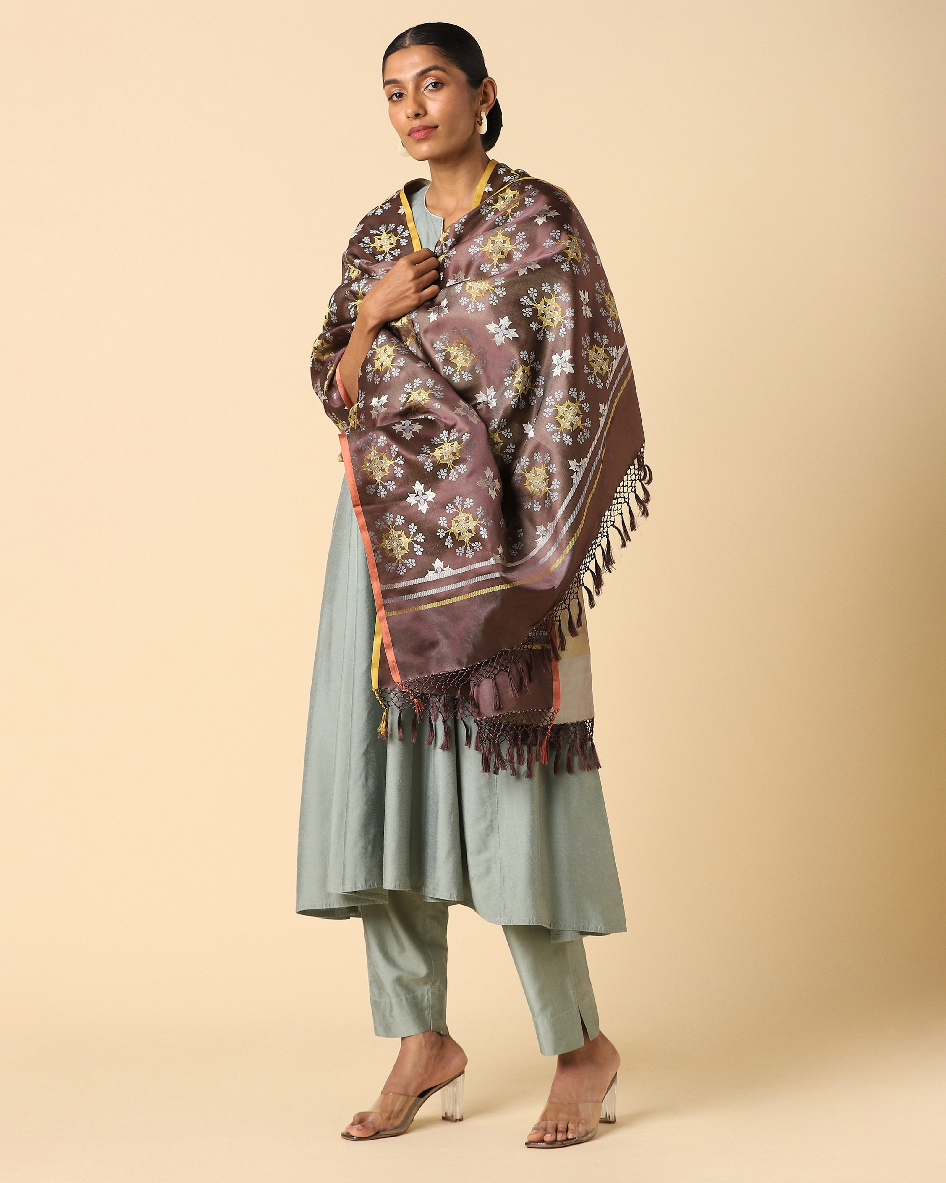 Pamiya Banarasi Tanchoi Silk Dupatta