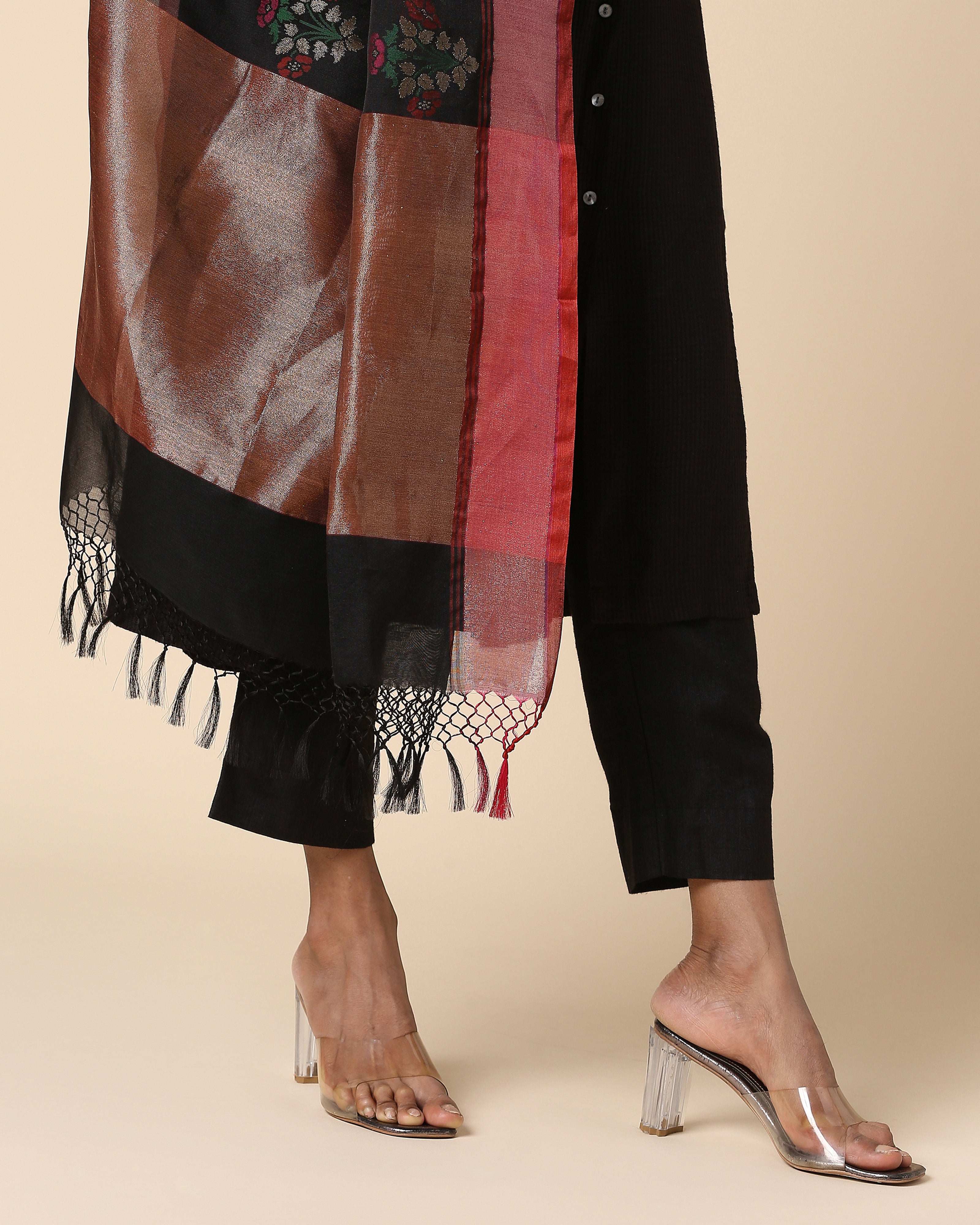 Bhavini Banarasi Jamdani Silk Cotton Dupatta