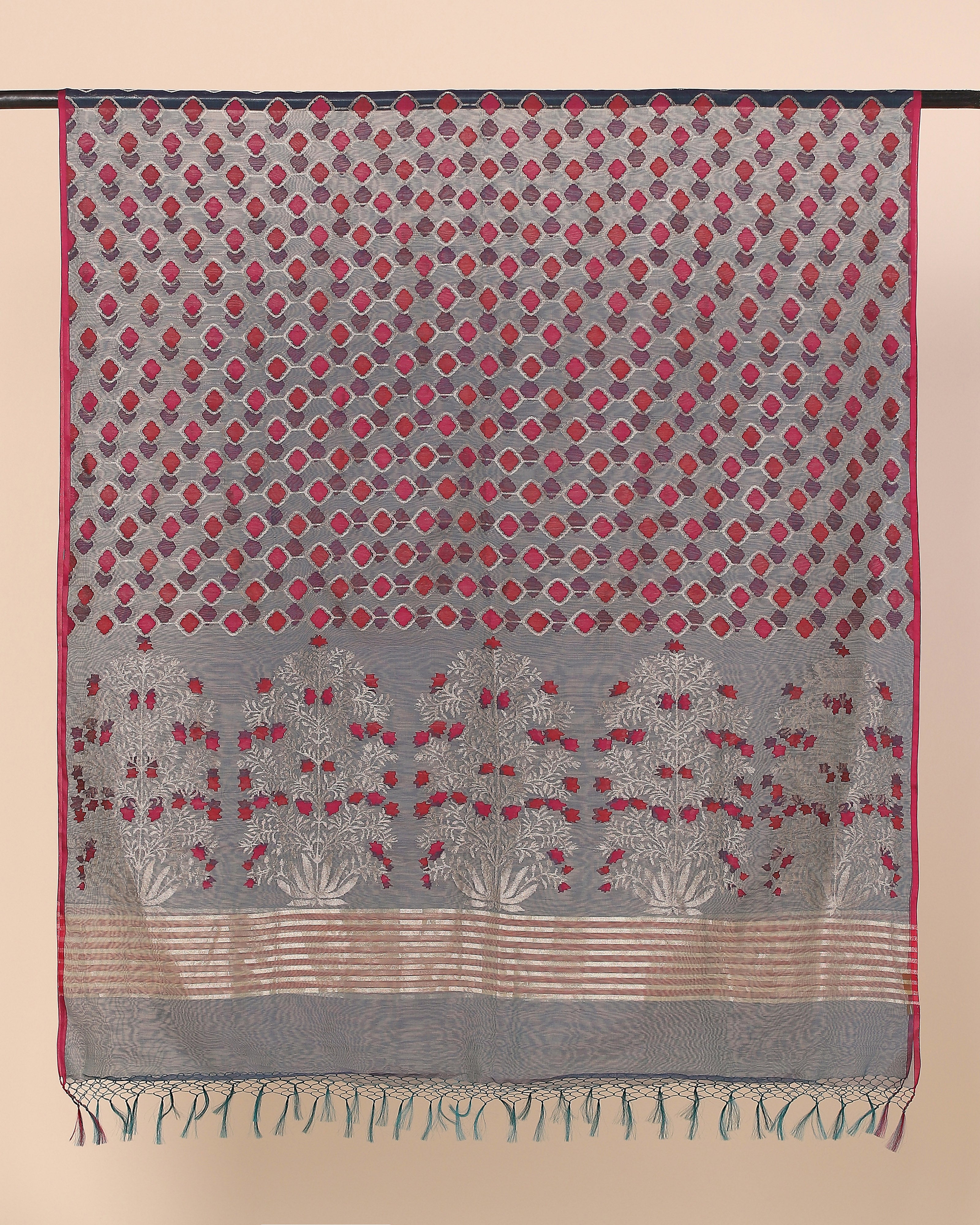 Purala Banarasi Jamdani Silk Cotton Dupatta