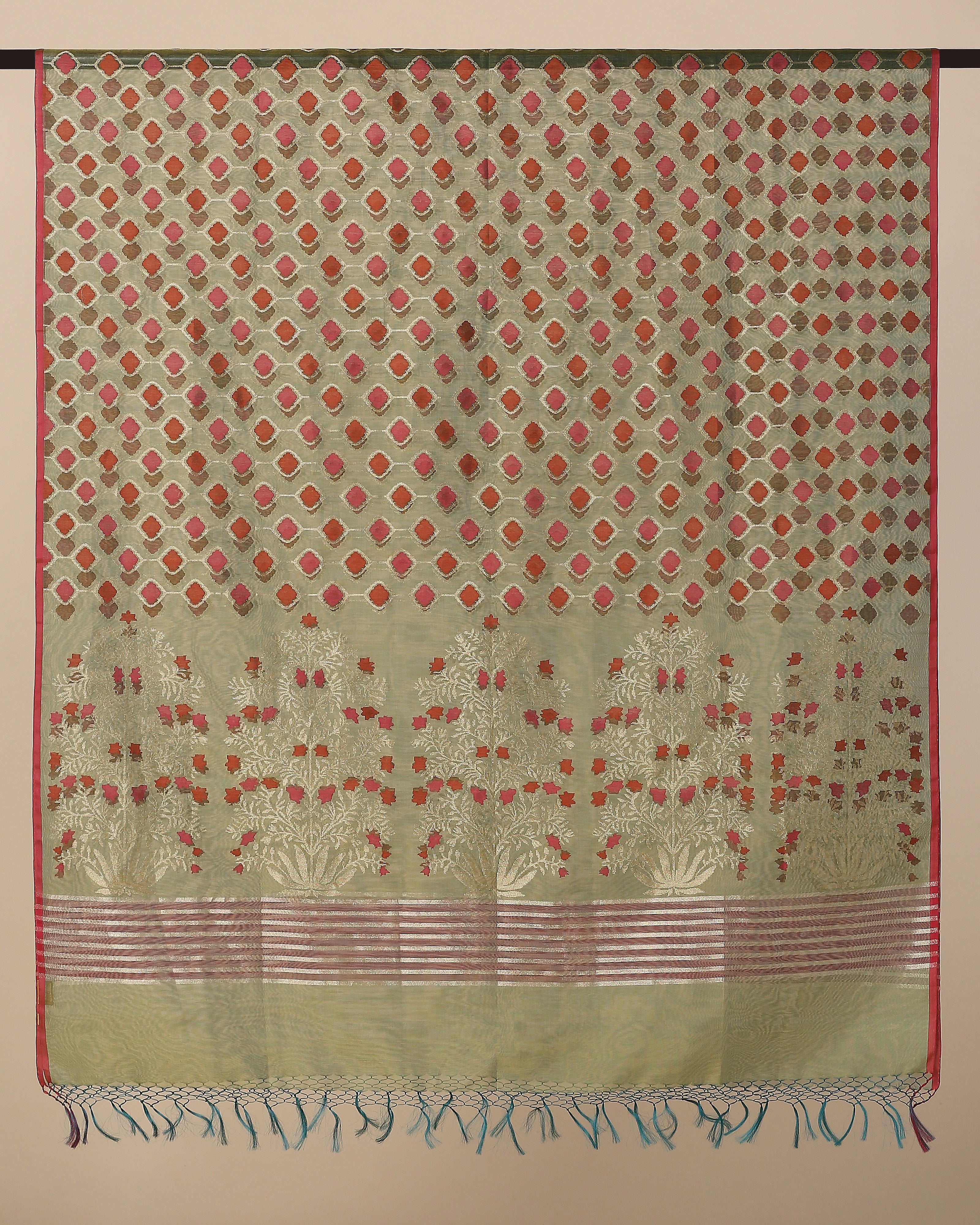Purala Banarasi Jamdani Silk Cotton Dupatta