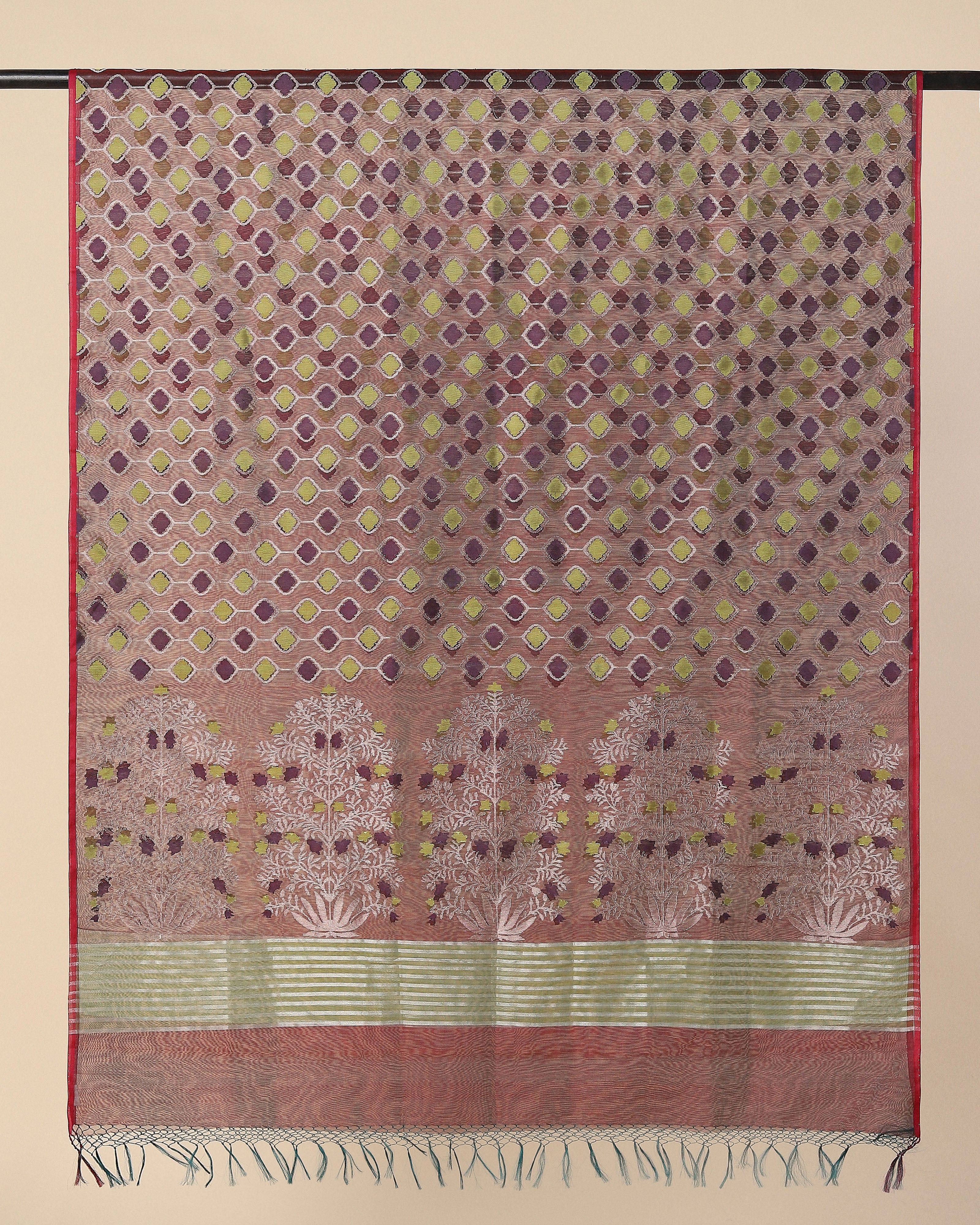 Purala Banarasi Jamdani Silk Cotton Dupatta