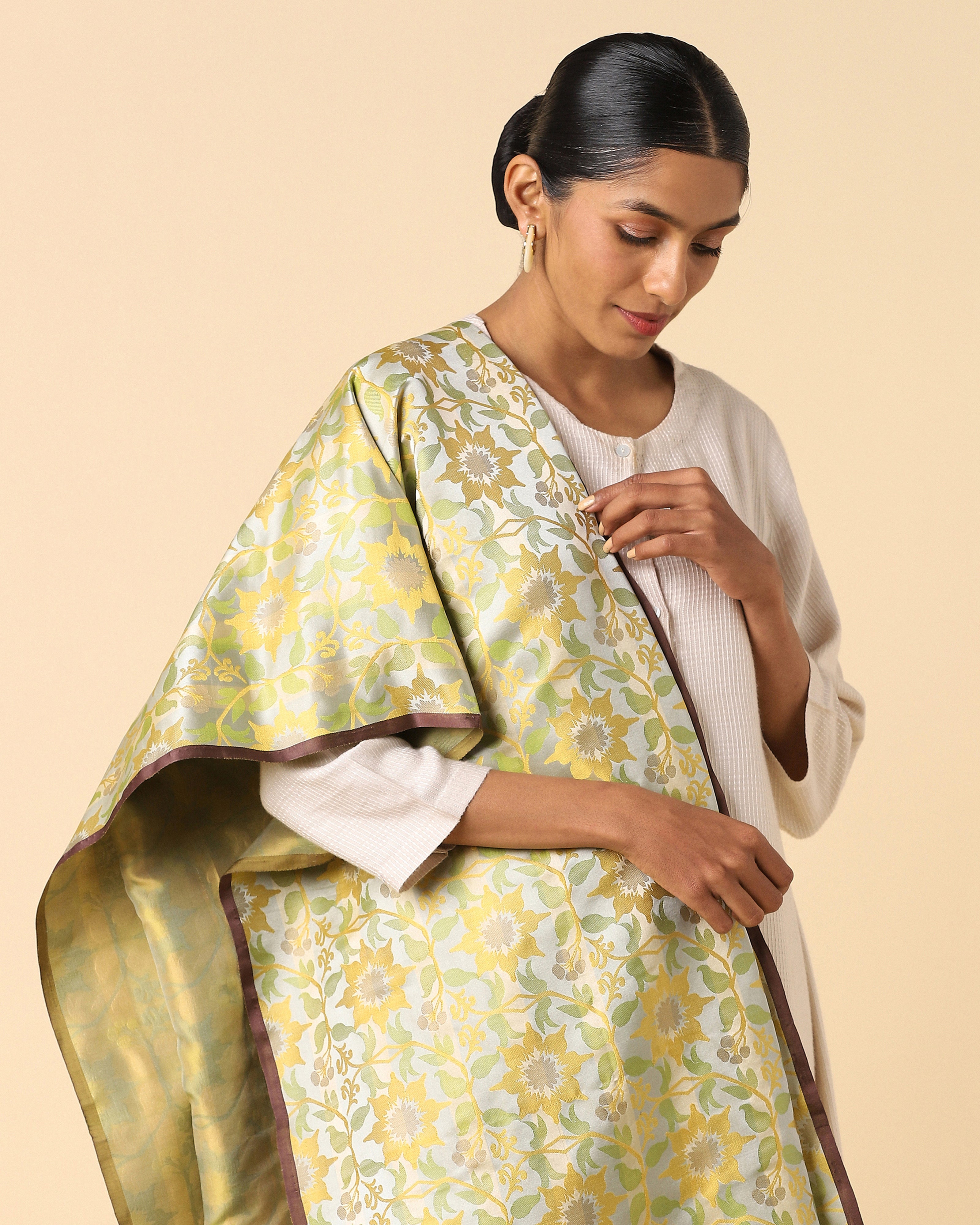 Sarvani Banarasi Tanchoi Silk Dupatta