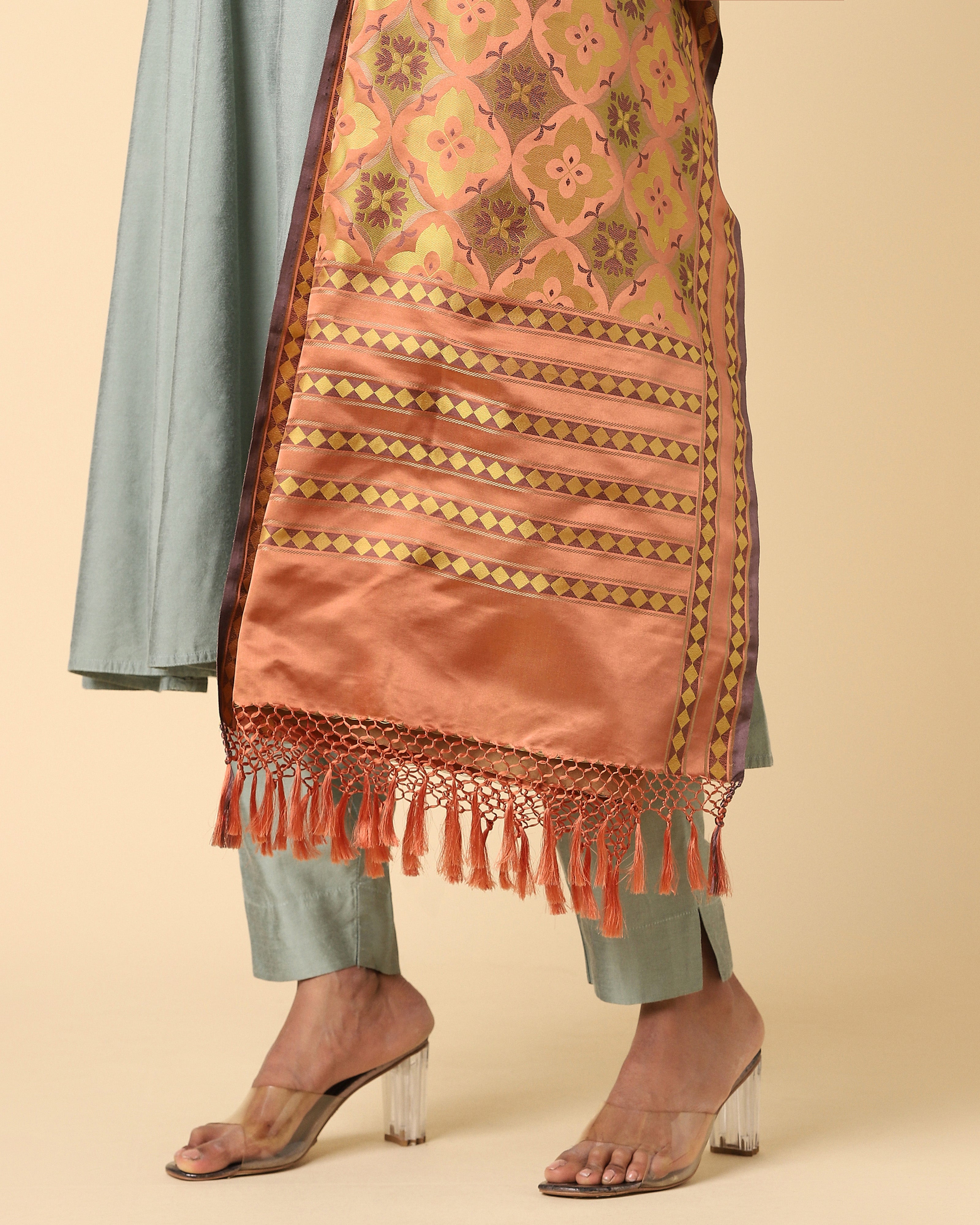 Shayma Banarasi Tanchoi Silk Dupatta