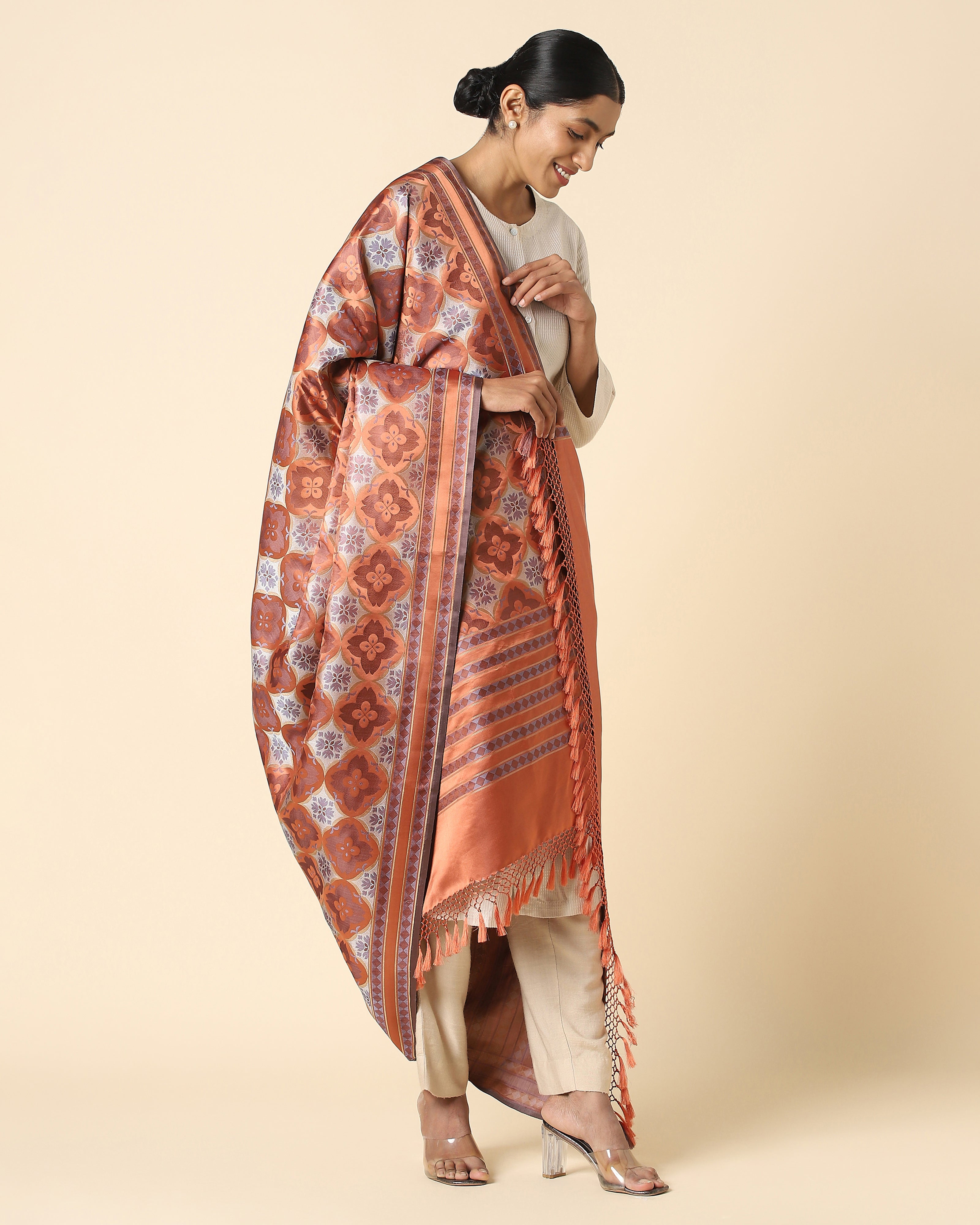 Shayma Banarasi Tanchoi Silk Dupatta