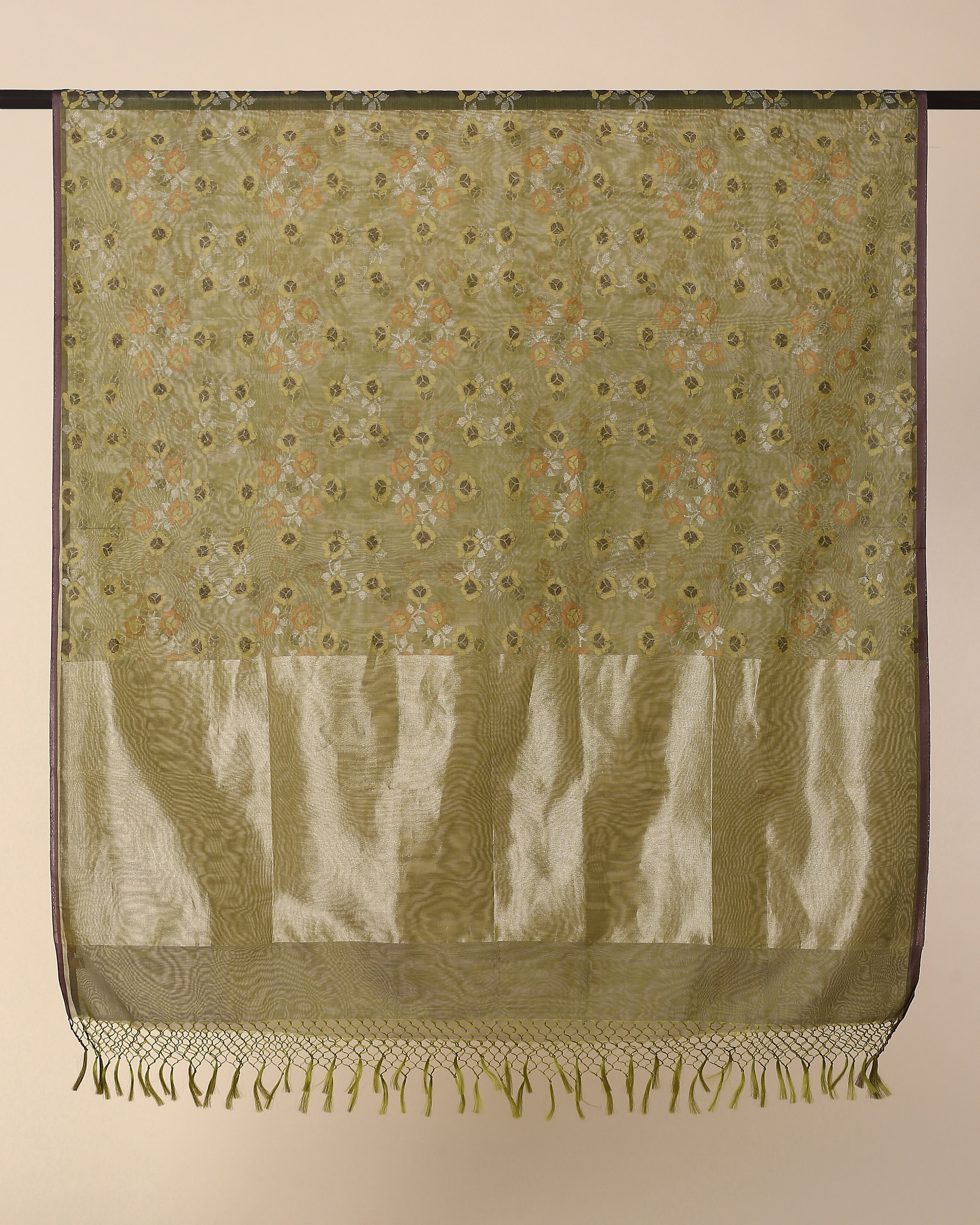 Aja Banarasi Jamdani Silk Cotton Dupatta