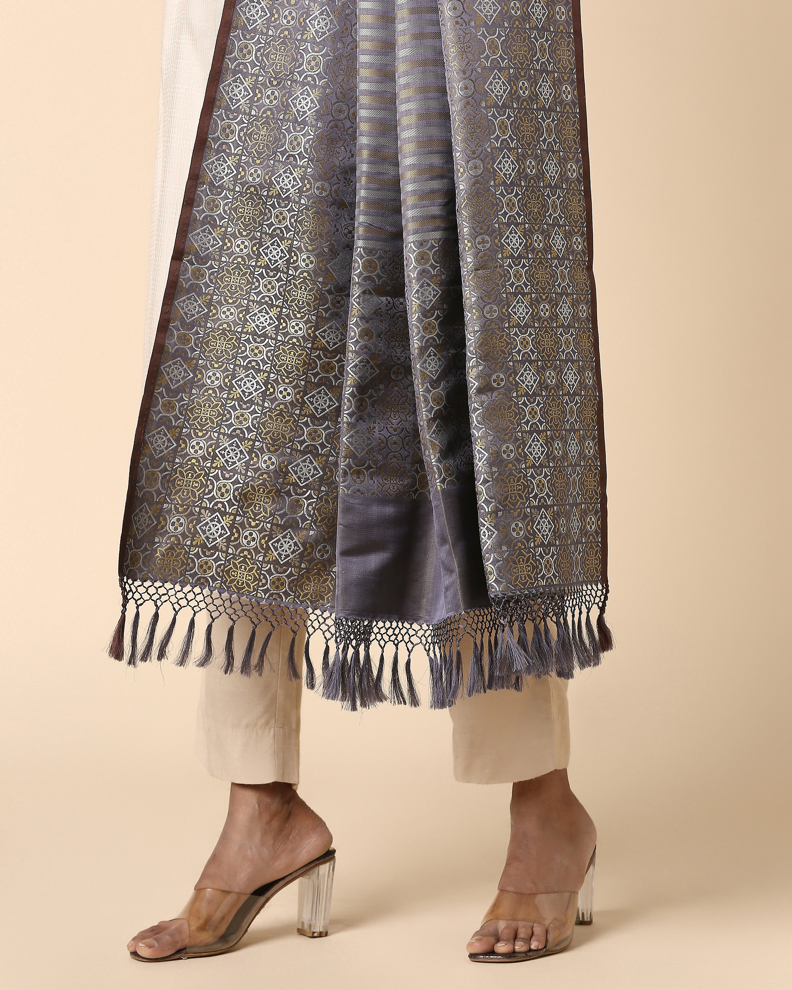 Shoolin Banarasi Tanchoi Silk Dupatta