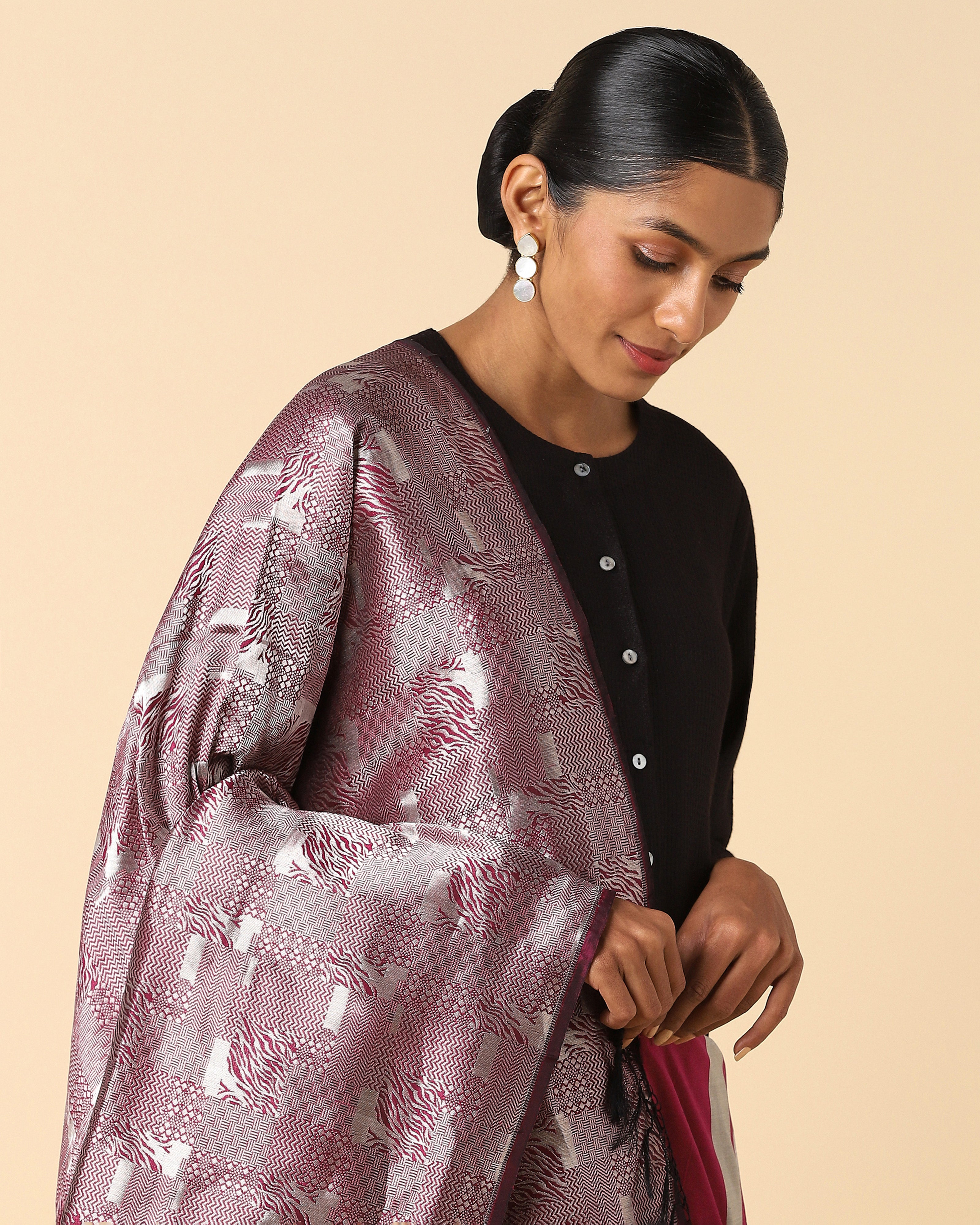 Vasant Banarasi Powdi Silk Dupatta