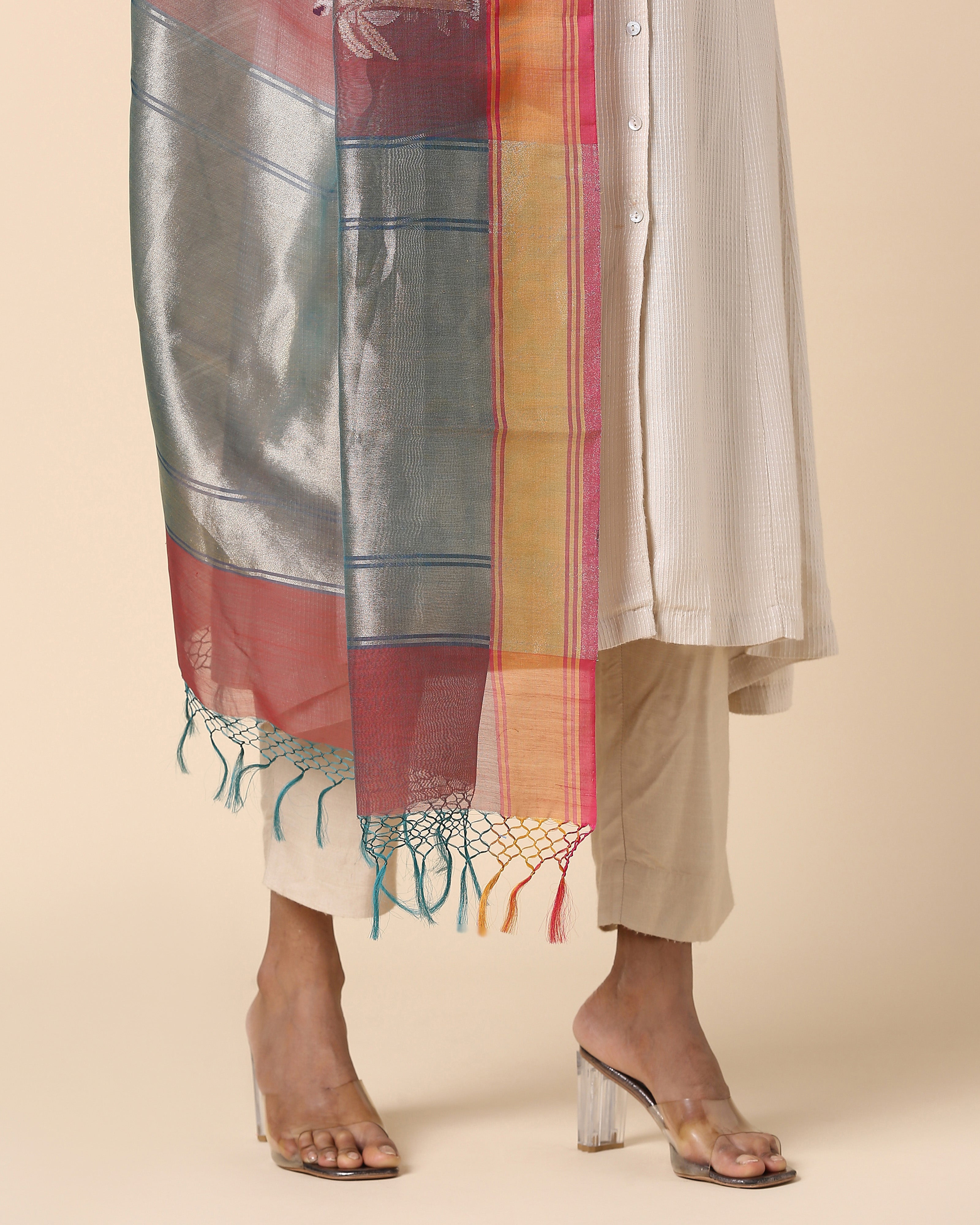 Reeha Banarasi Jamdani Silk Cotton Dupatta