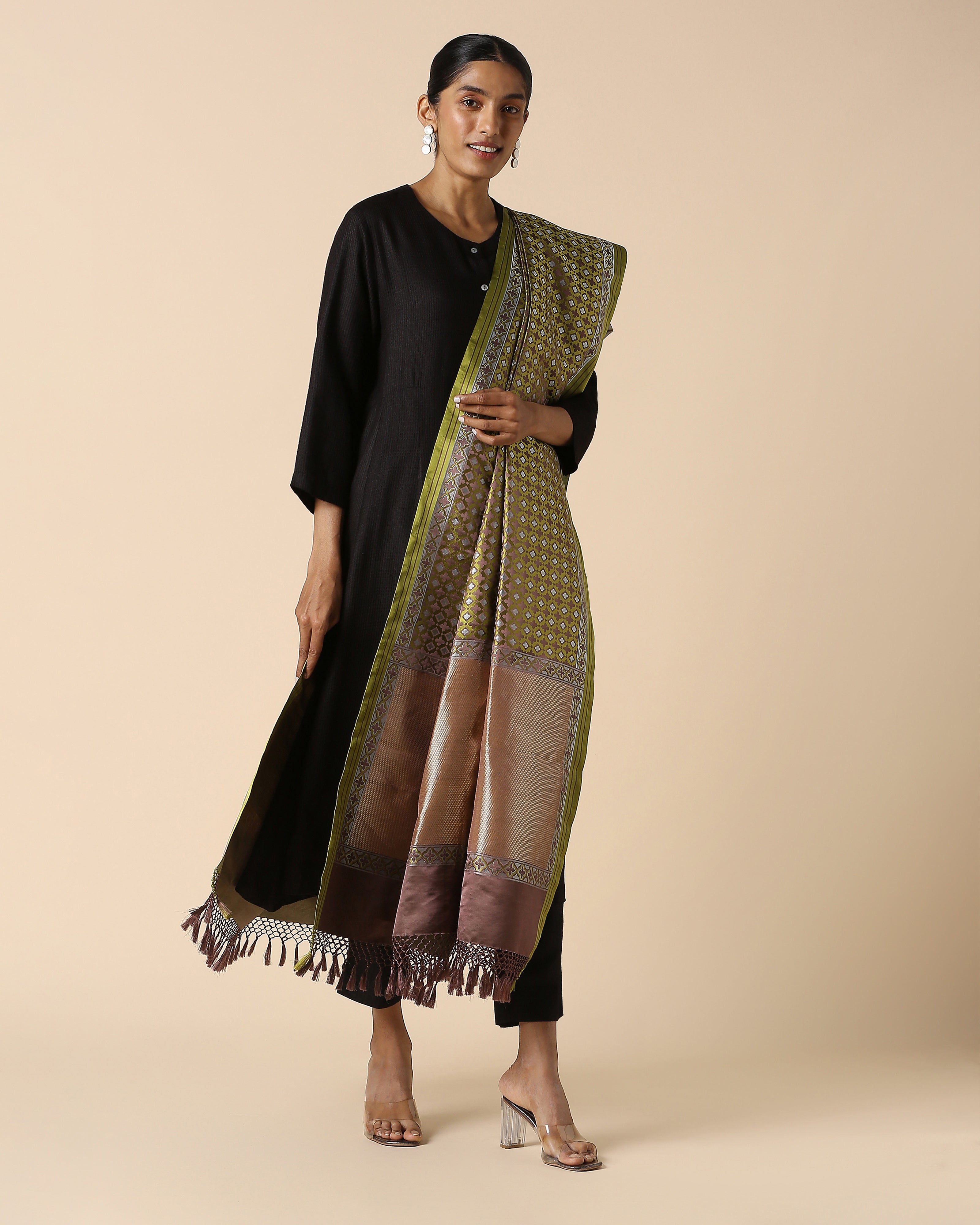 Sabah Banarasi Tanchoi Silk Dupatta