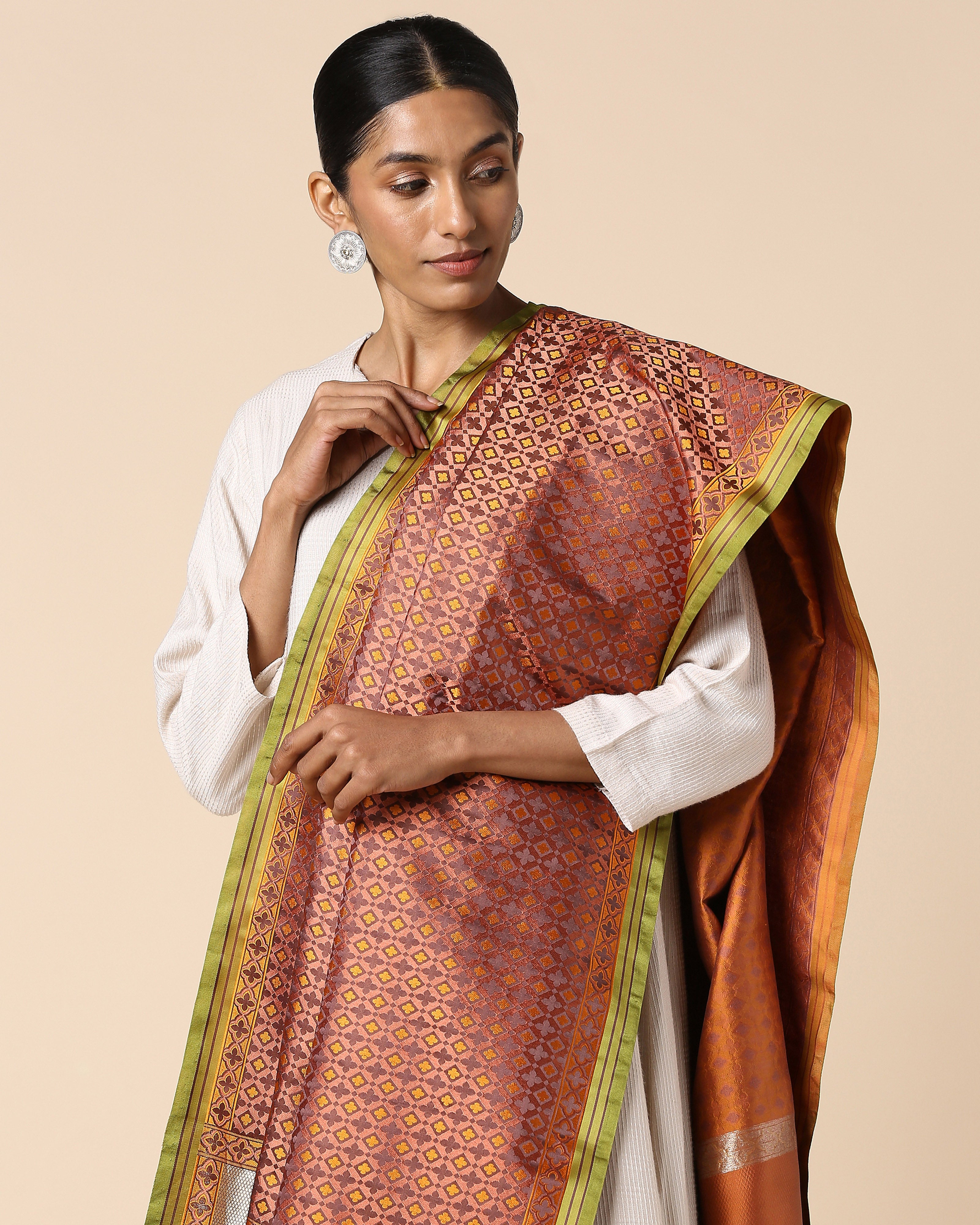 Sabah Banarasi Tanchoi Silk Dupatta