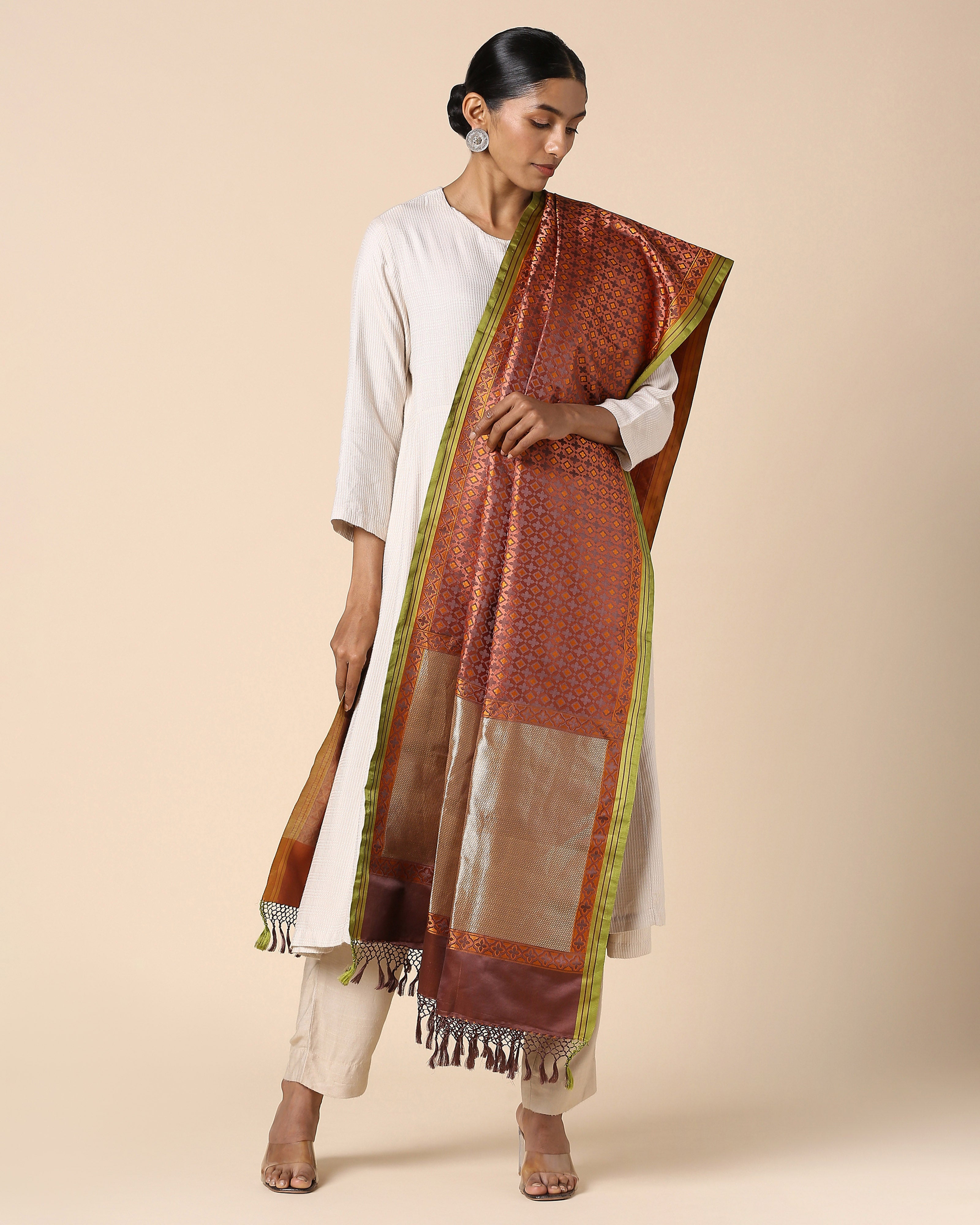 Sabah Banarasi Tanchoi Silk Dupatta