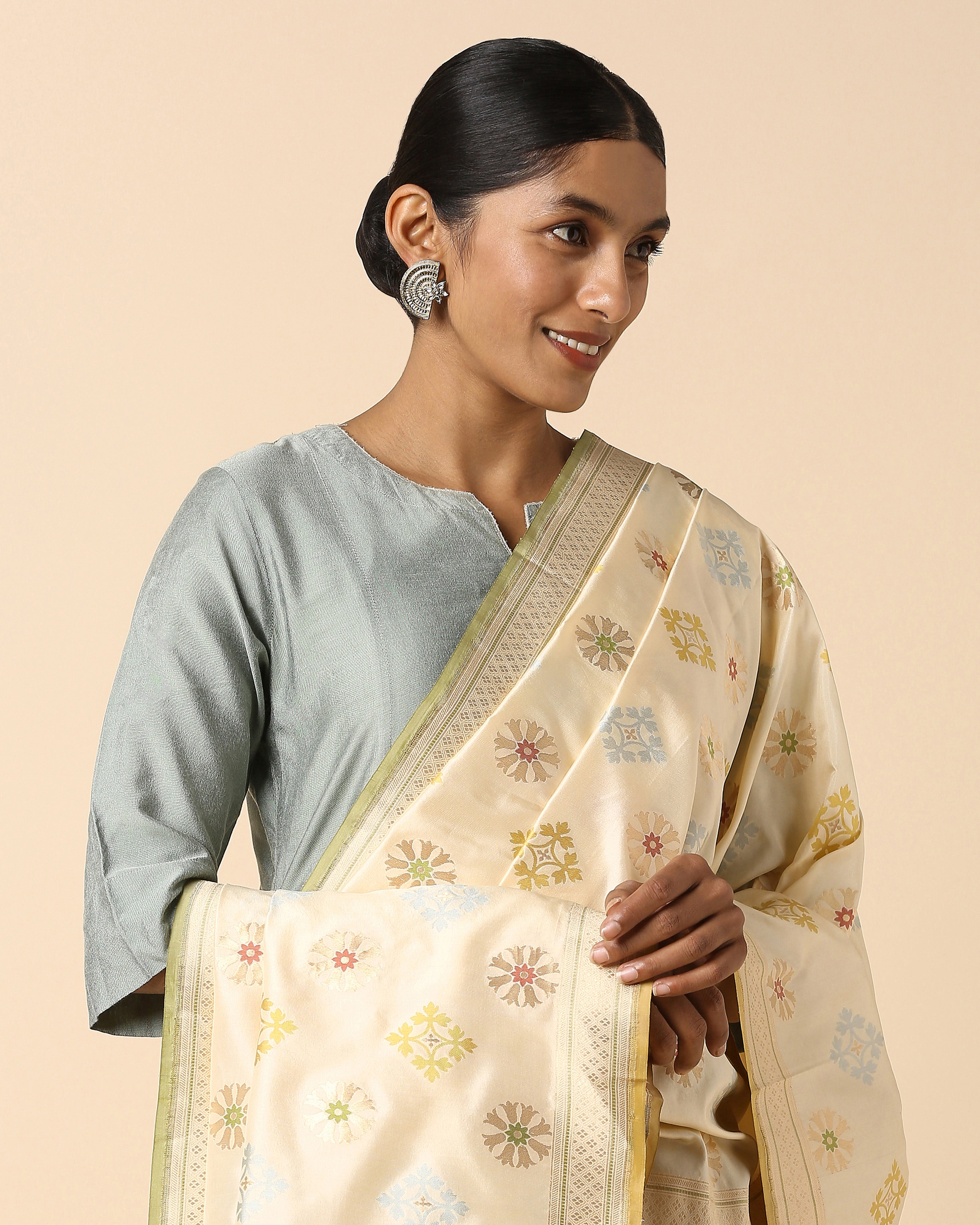 Esita Banarasi Cutwork Silk Dupatta