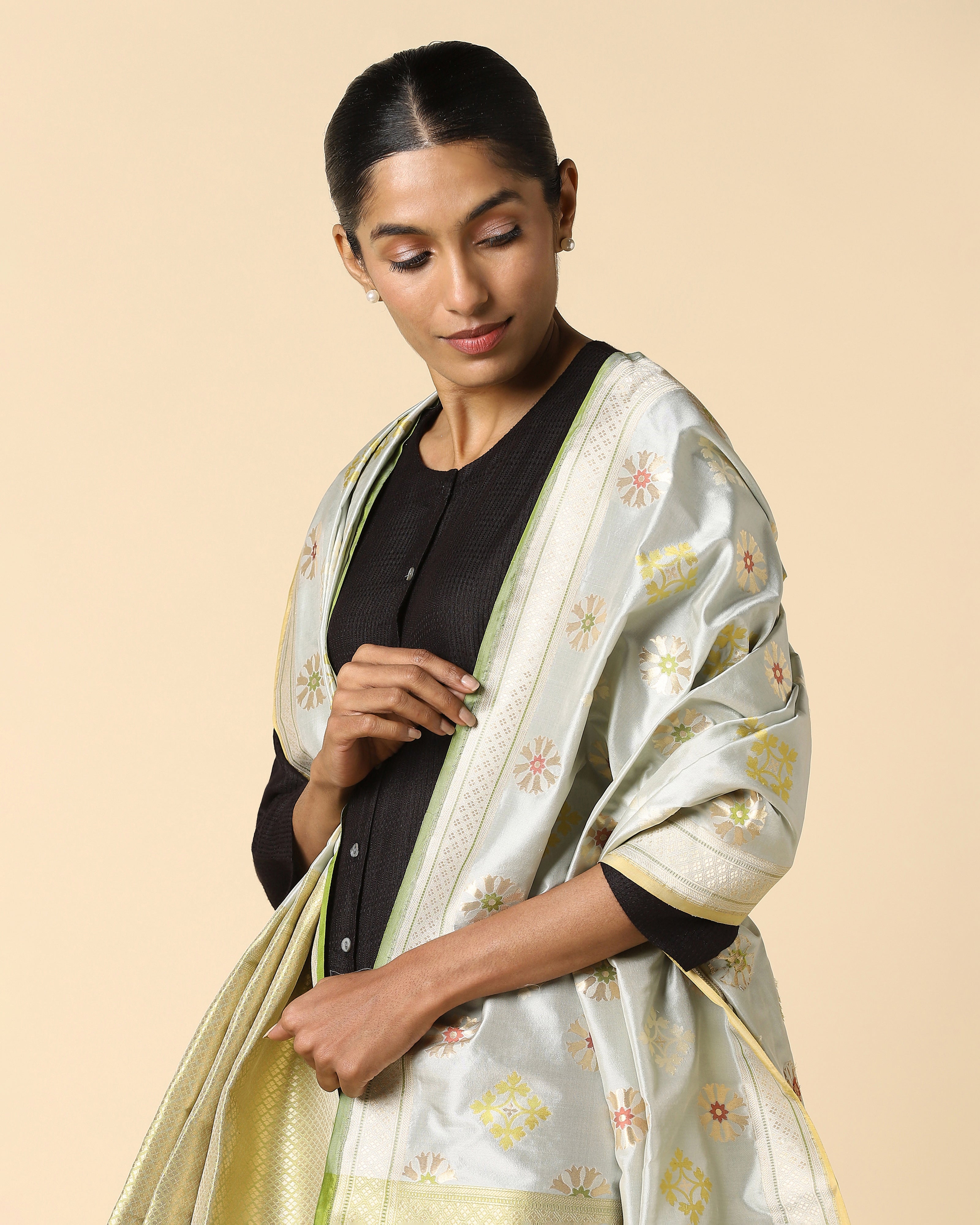 Esita Banarasi Cutwork Silk Dupatta