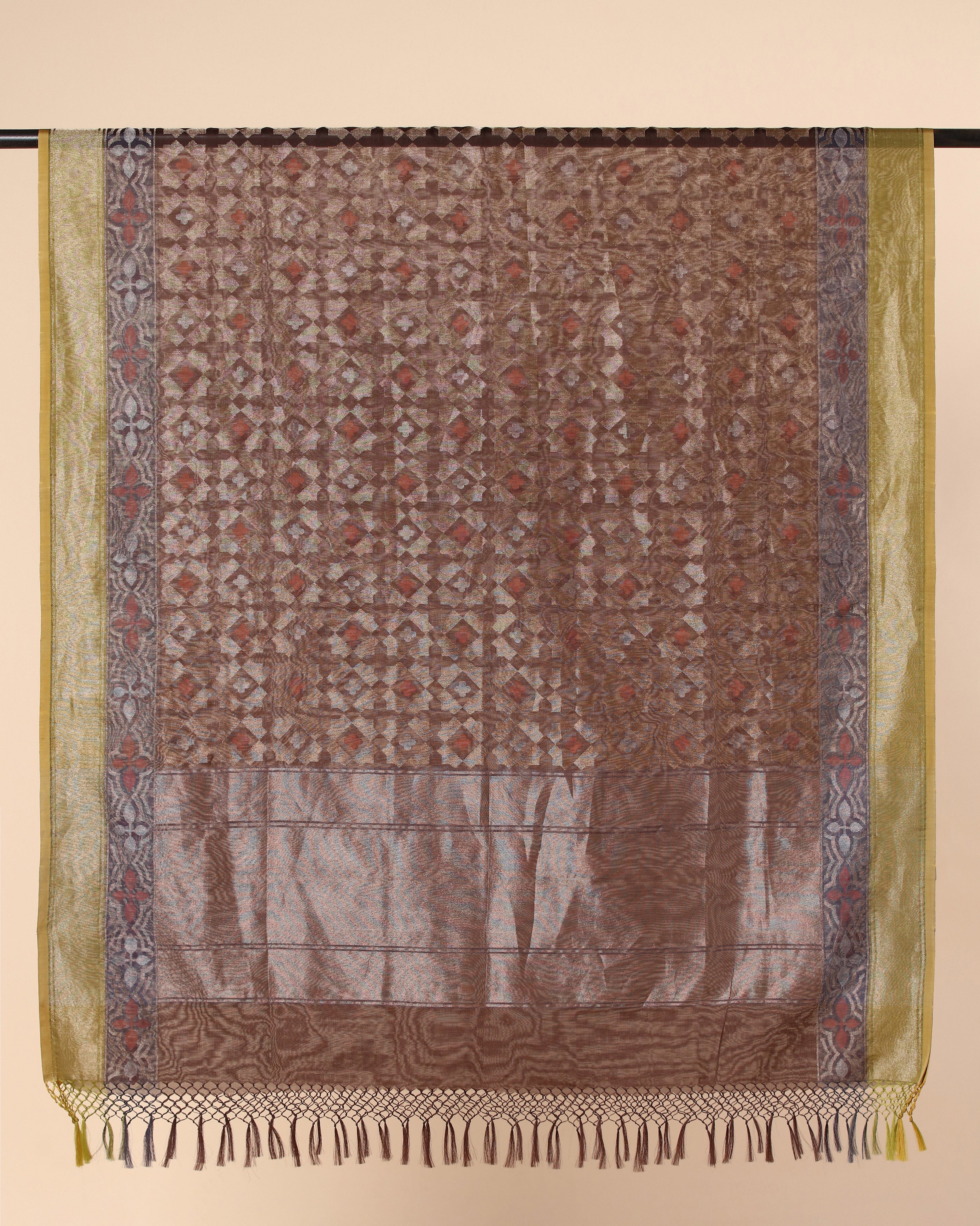 Dua Banarasi Jamdani Silk Cotton Dupatta