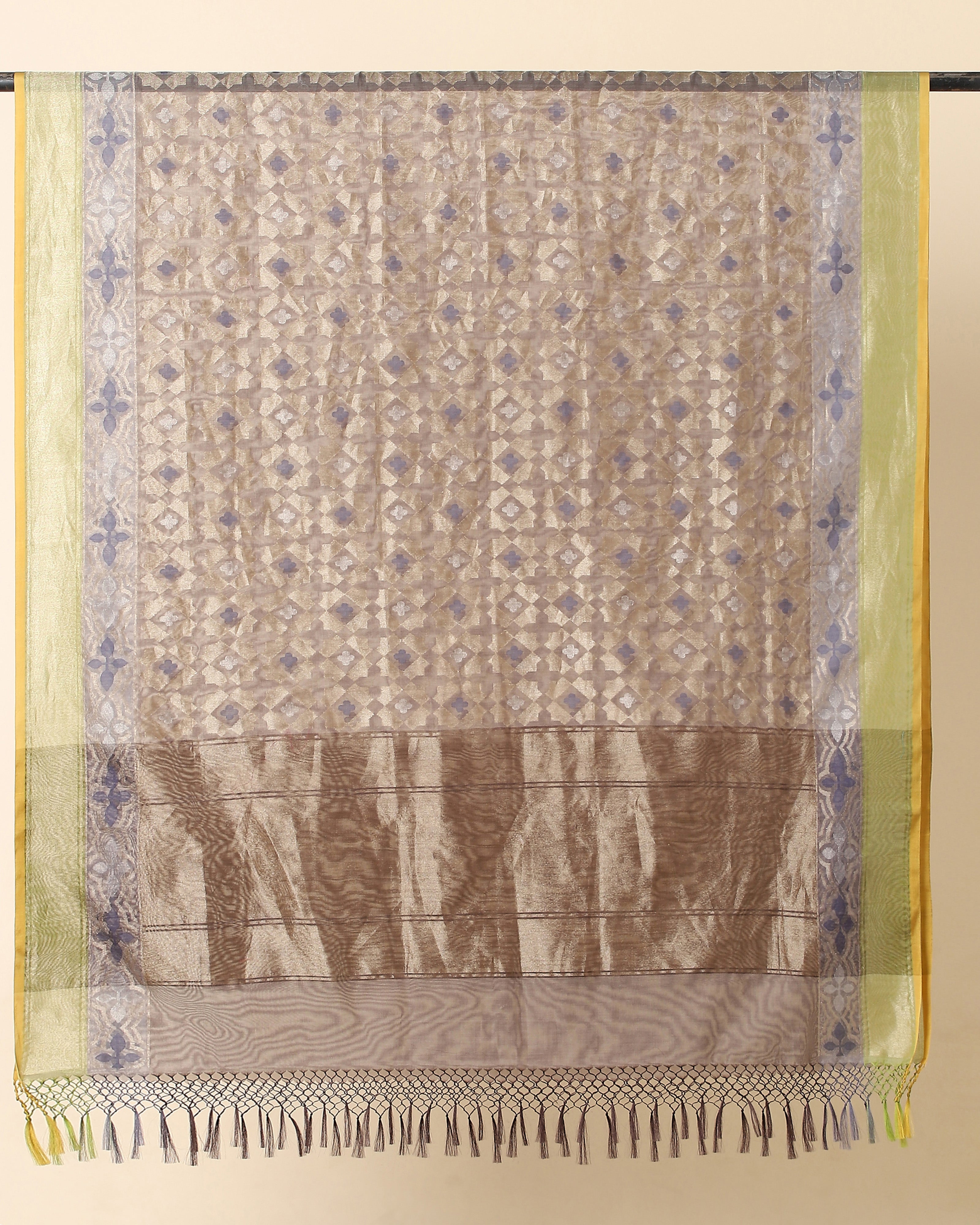 Dua Banarasi Jamdani Silk Cotton Dupatta