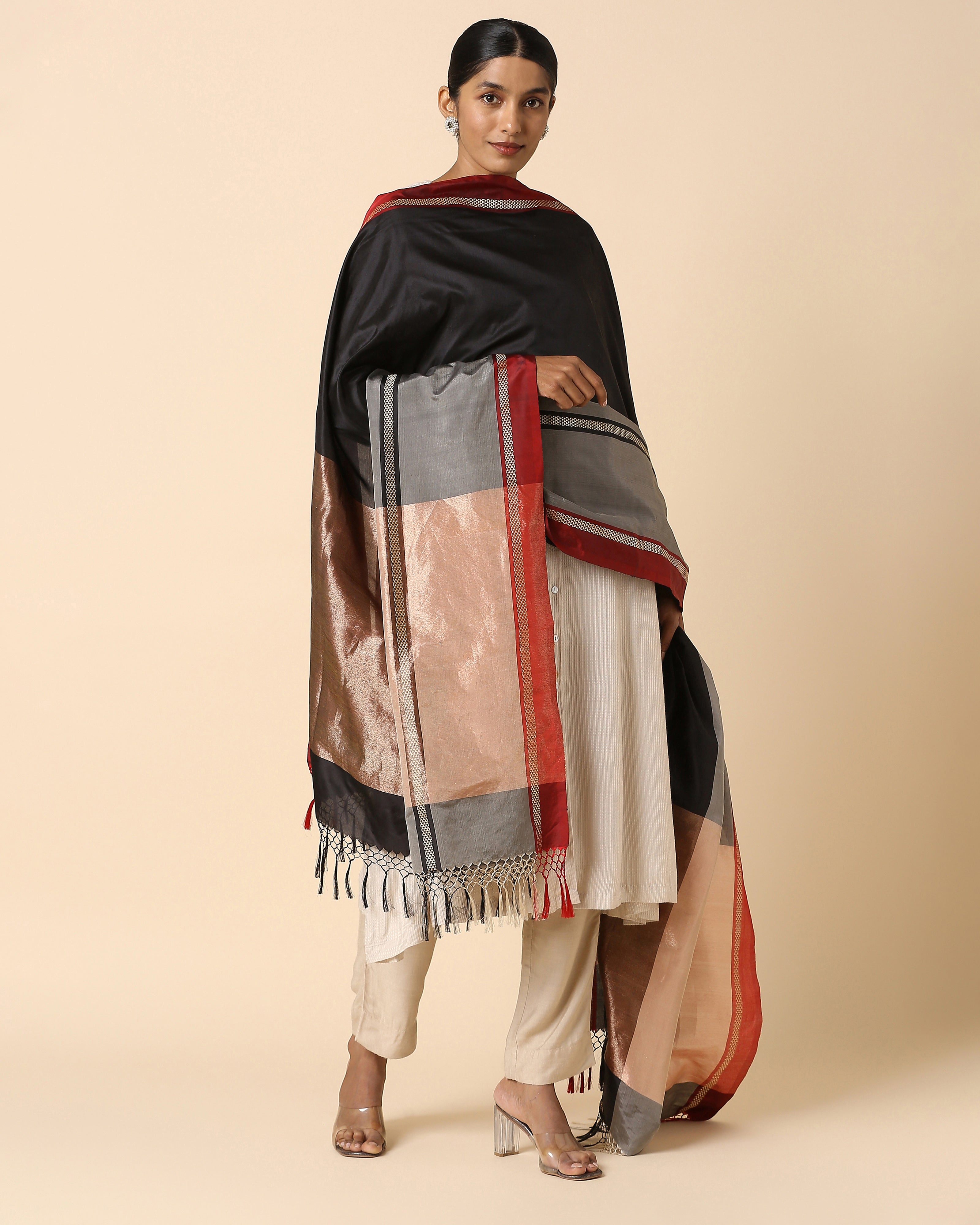 Amani Banarasi Kadwa Silk Dupatta