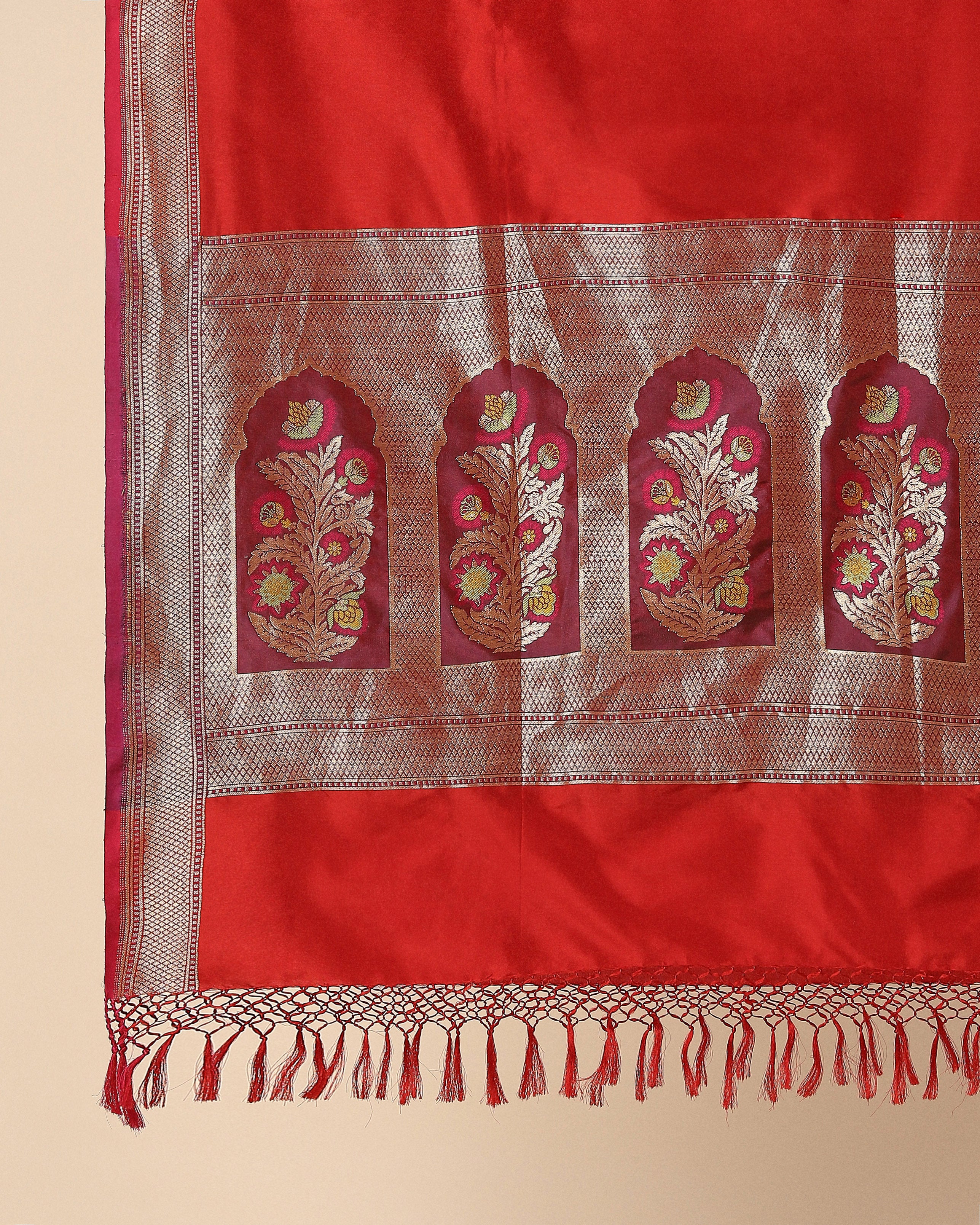 Jannat Banarasi Cutwork Silk Dupatta