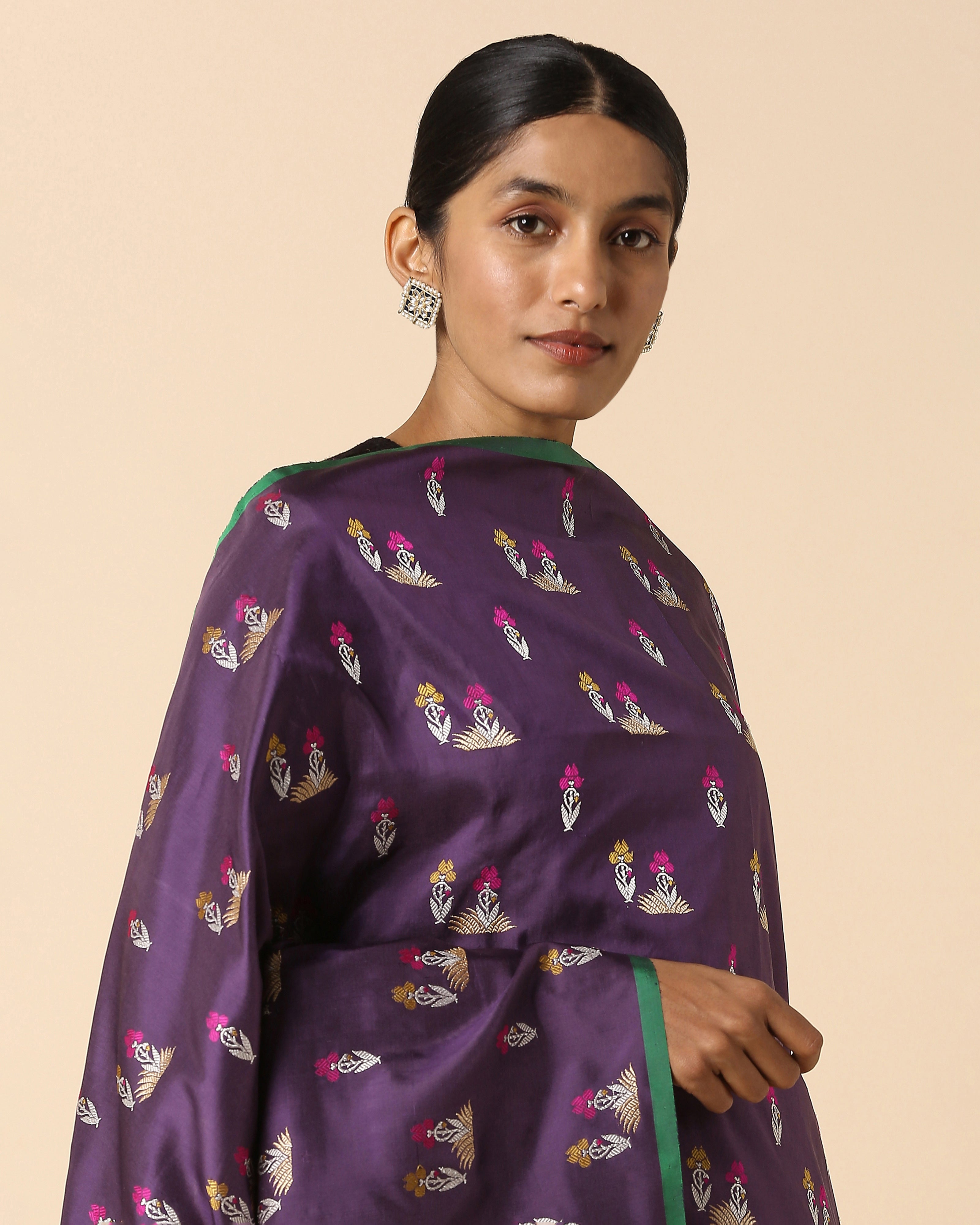 Karimah Banarasi Kadwa Silk Dupatta