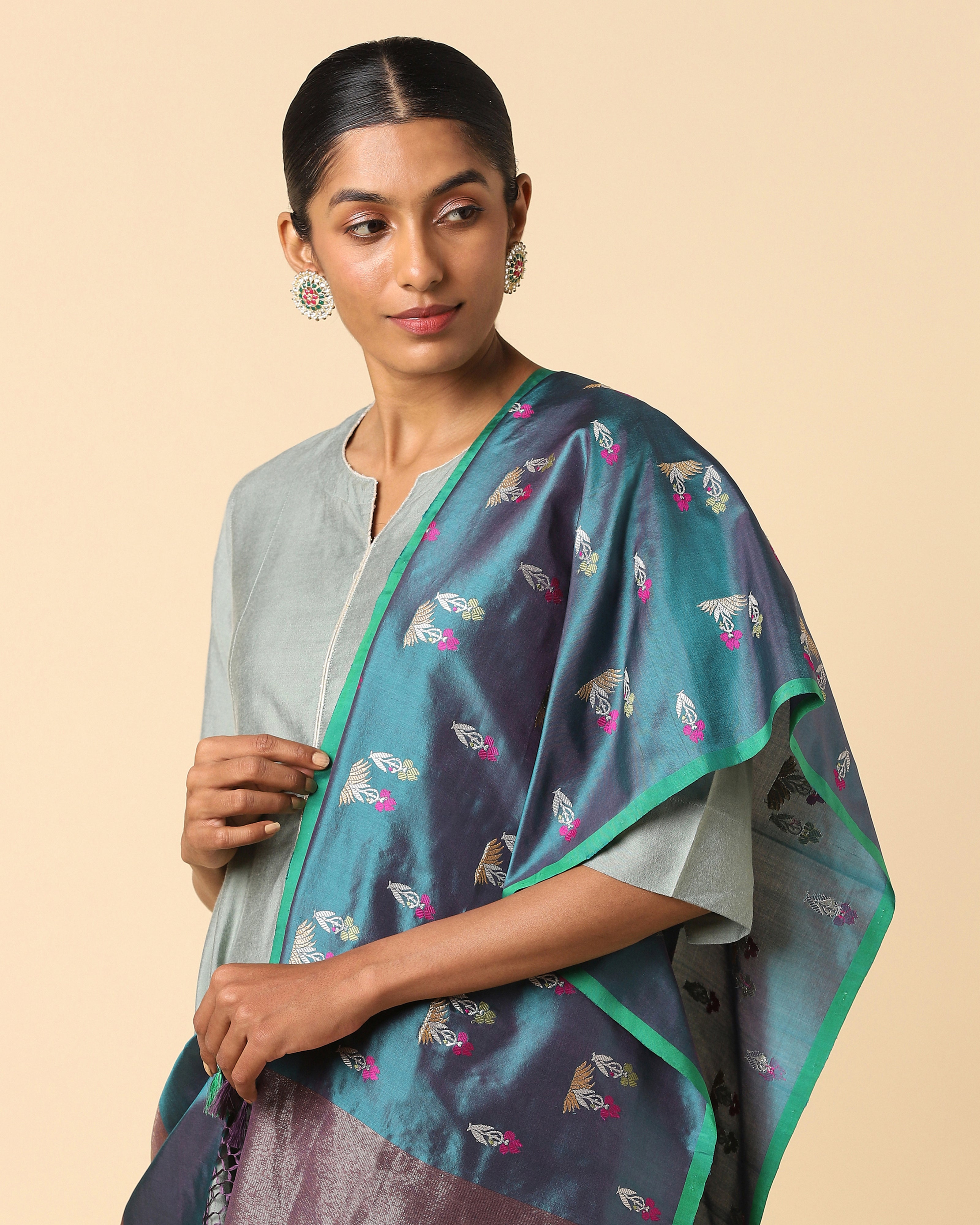 Karimah Banarasi Kadwa Silk Dupatta