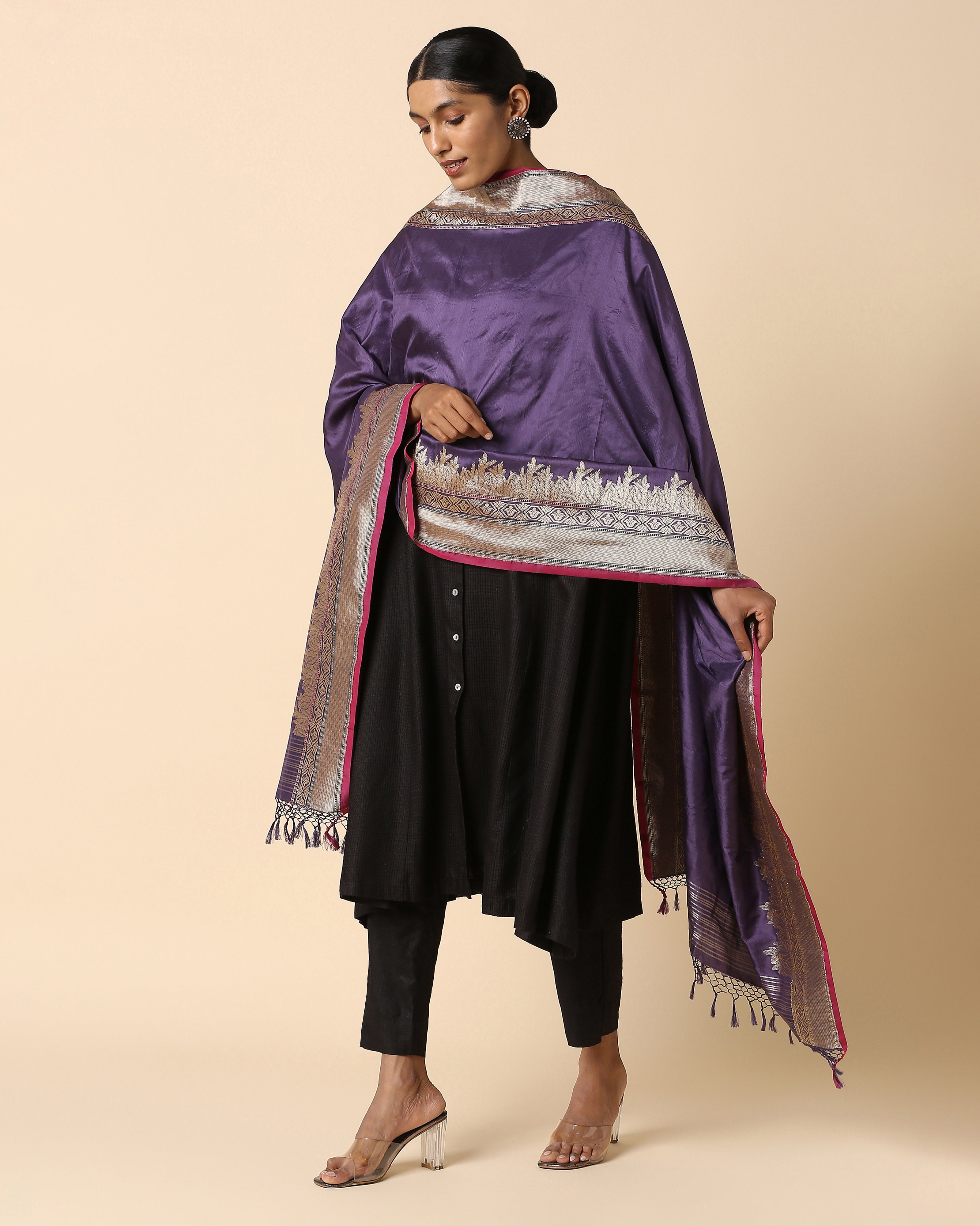 Mahra Banarasi Kadwa Silk Dupatta