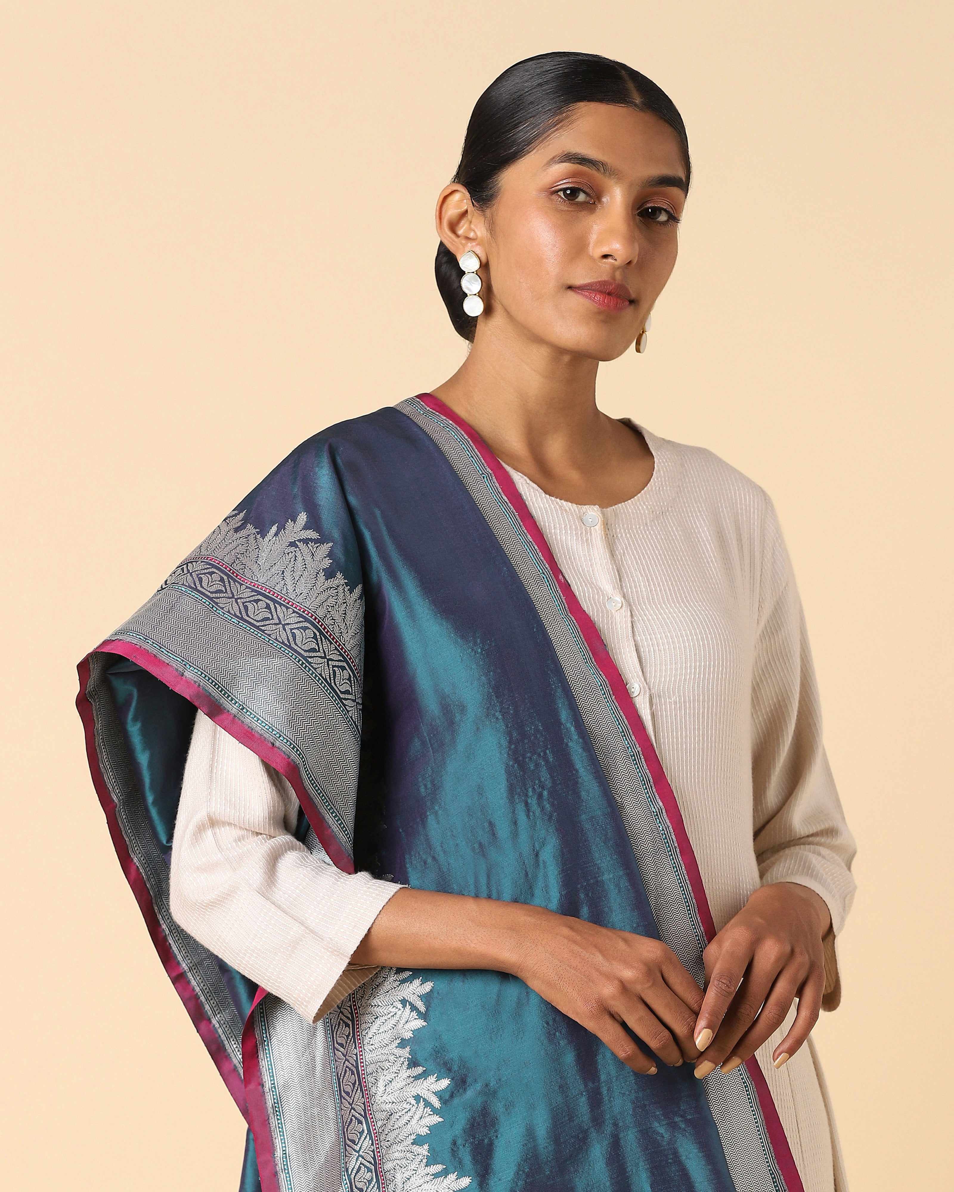Mahra Banarasi Kadwa Silk Dupatta