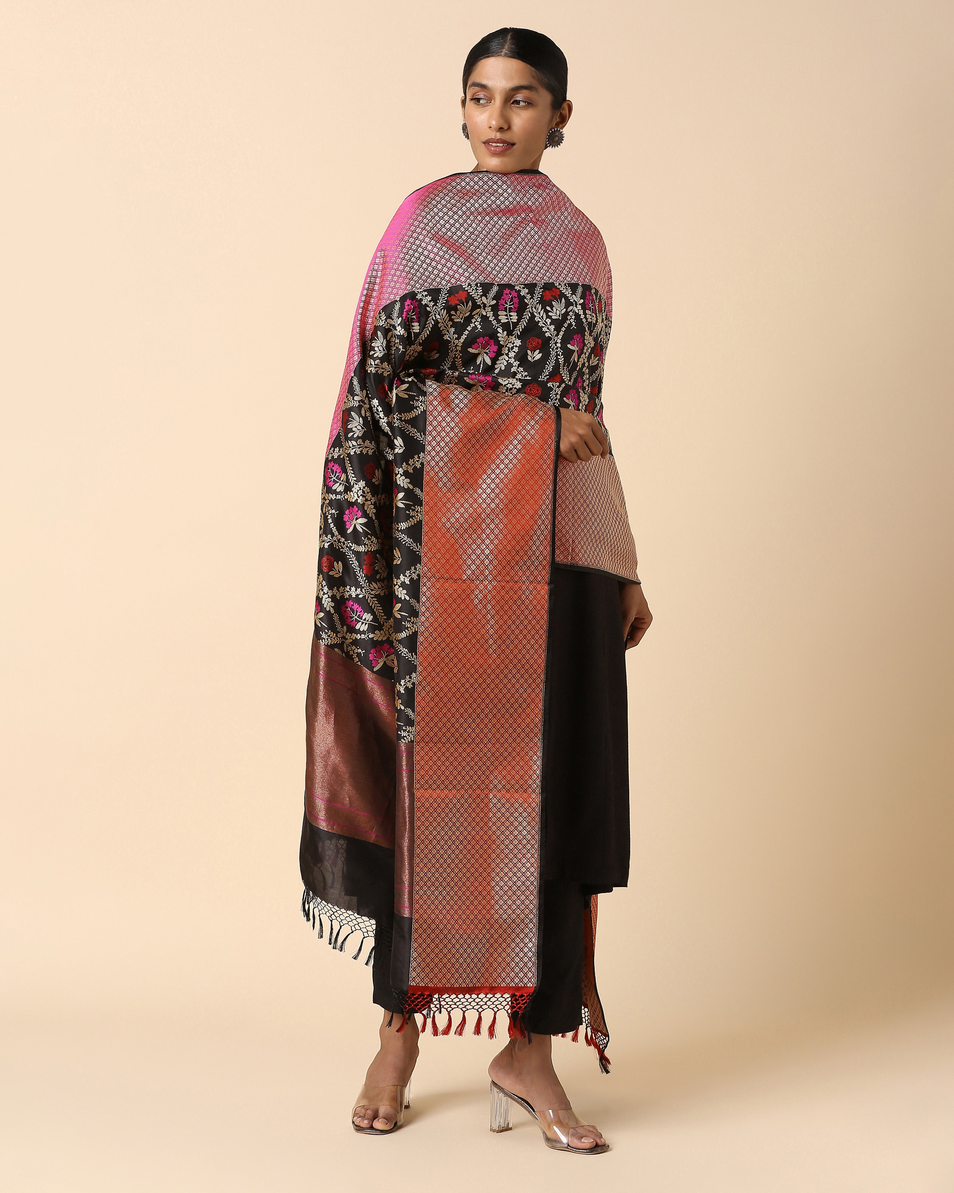 Ajni Banarasi Kadwa Silk Dupatta