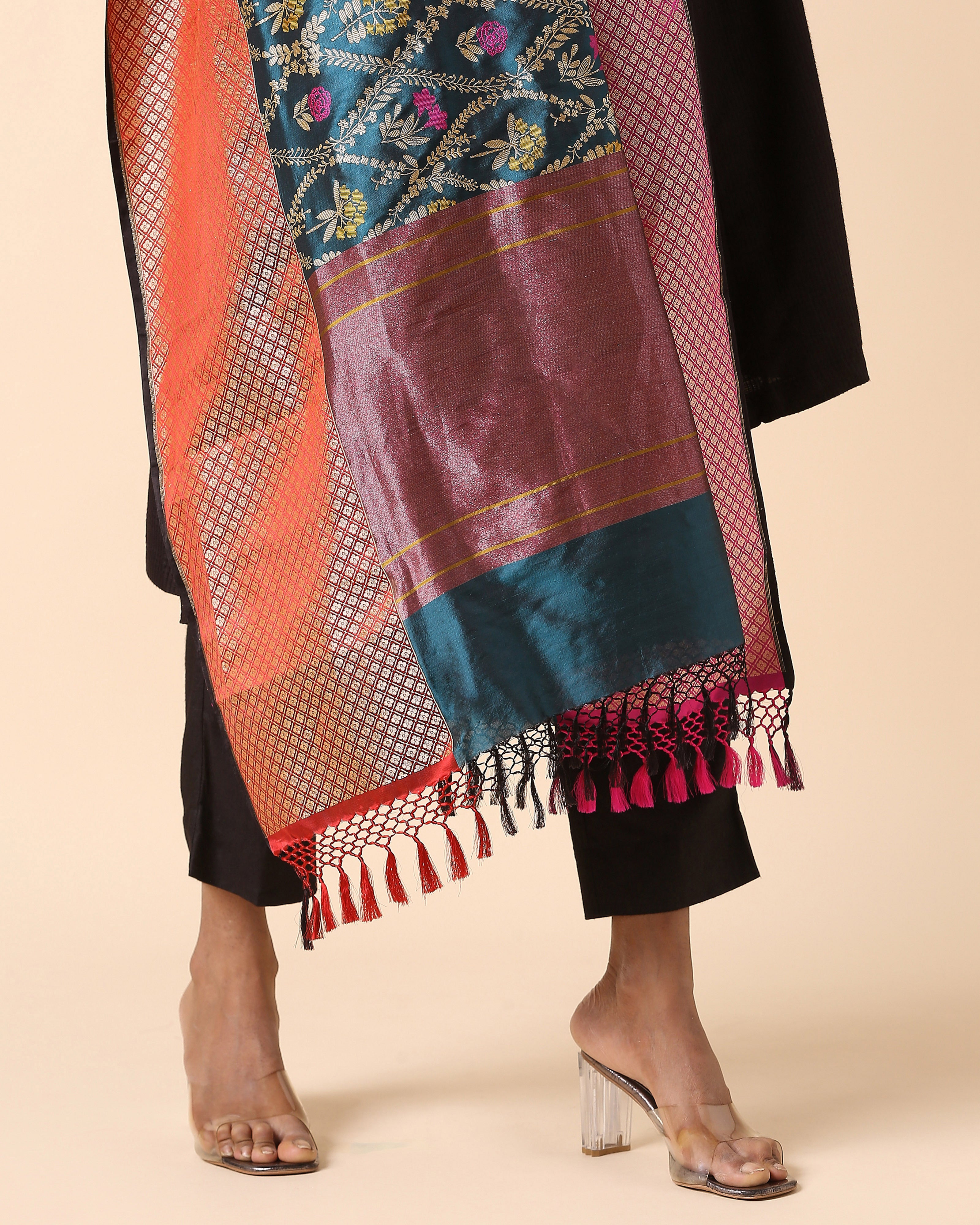 Ajni Banarasi Kadwa Silk Dupatta