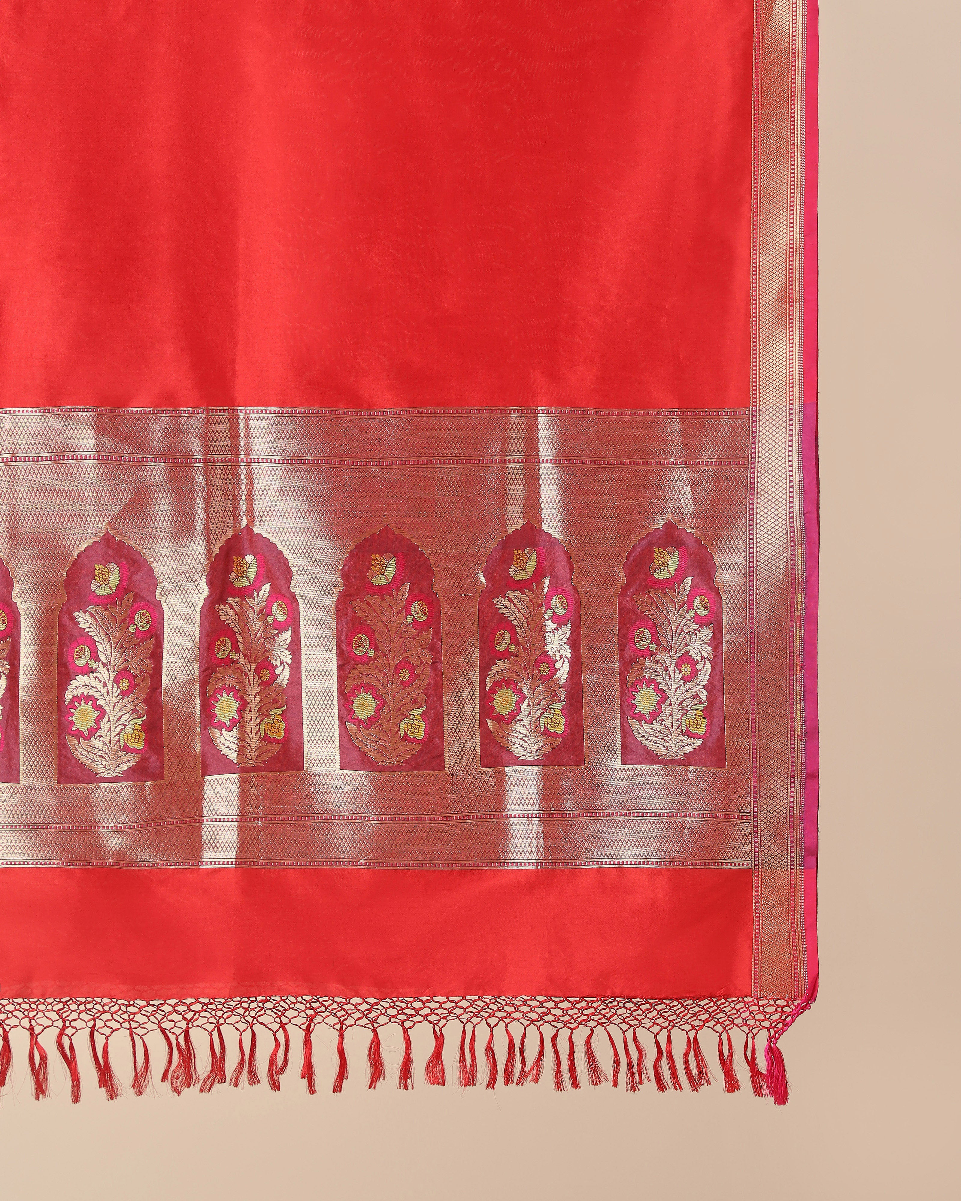 Jannat Banarasi Cutwork Silk Dupatta