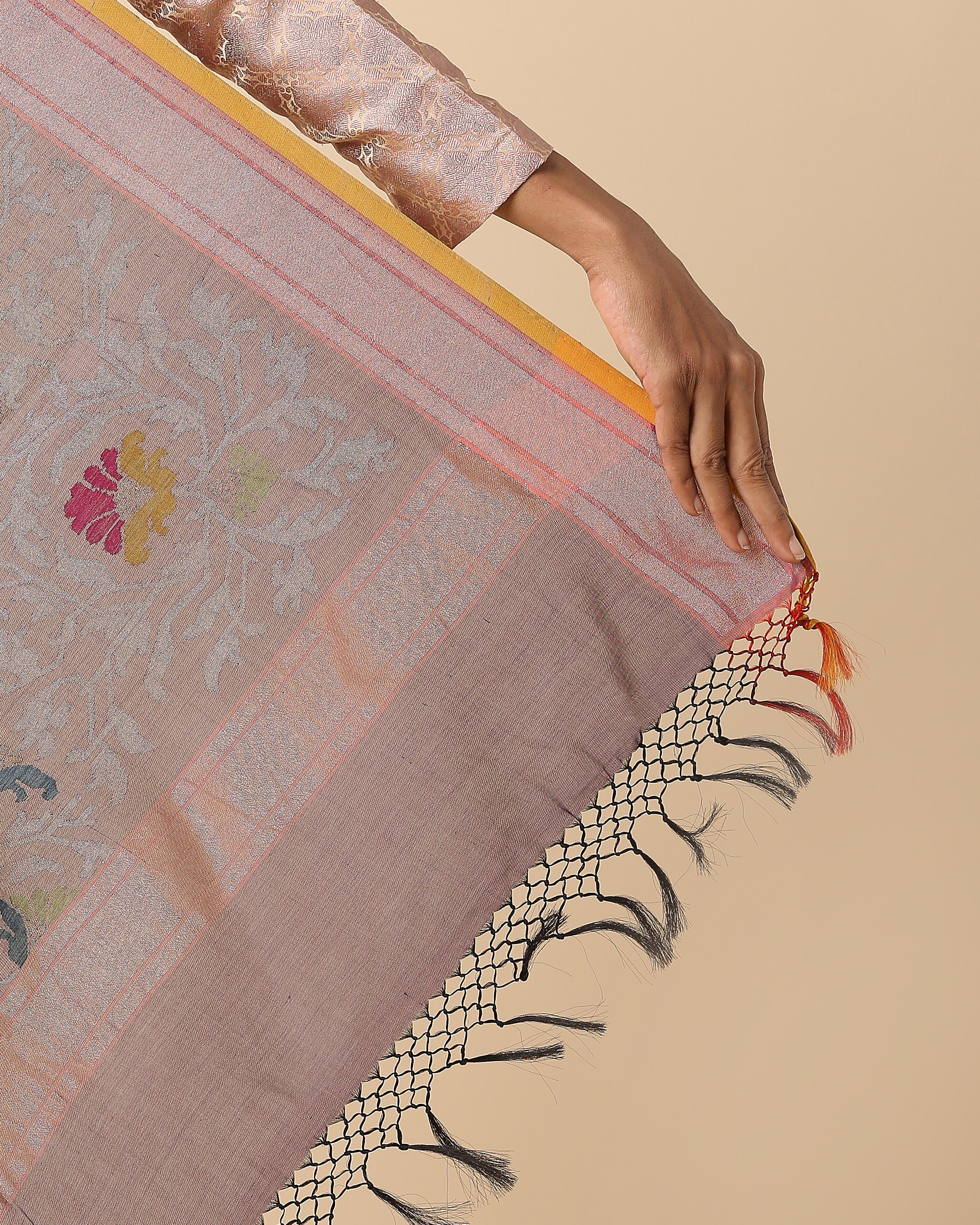 Laksh Banarasi Jamdani Silk Cotton Saree
