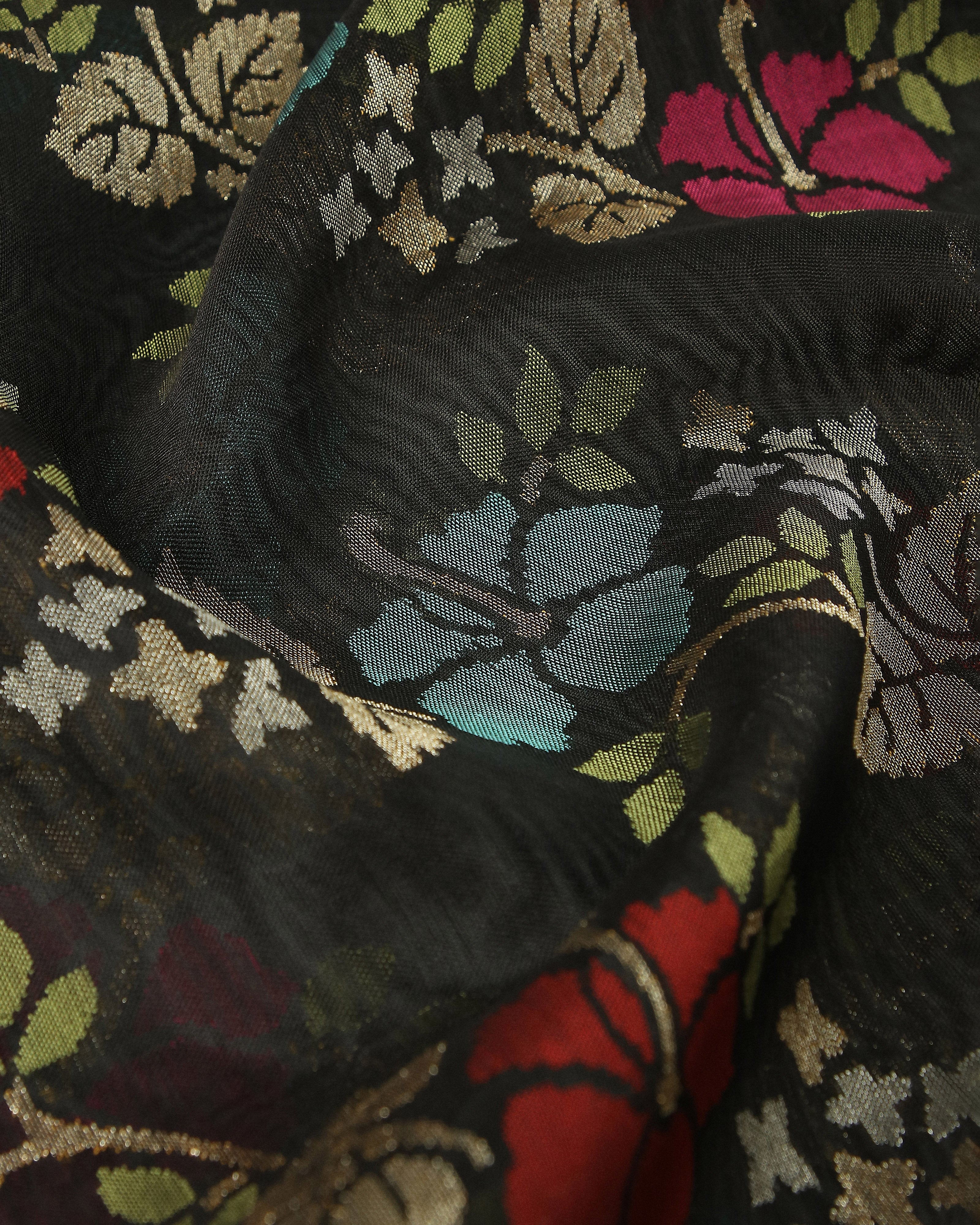 Sindhura Banarasi Jamdani Silk Cotton Saree
