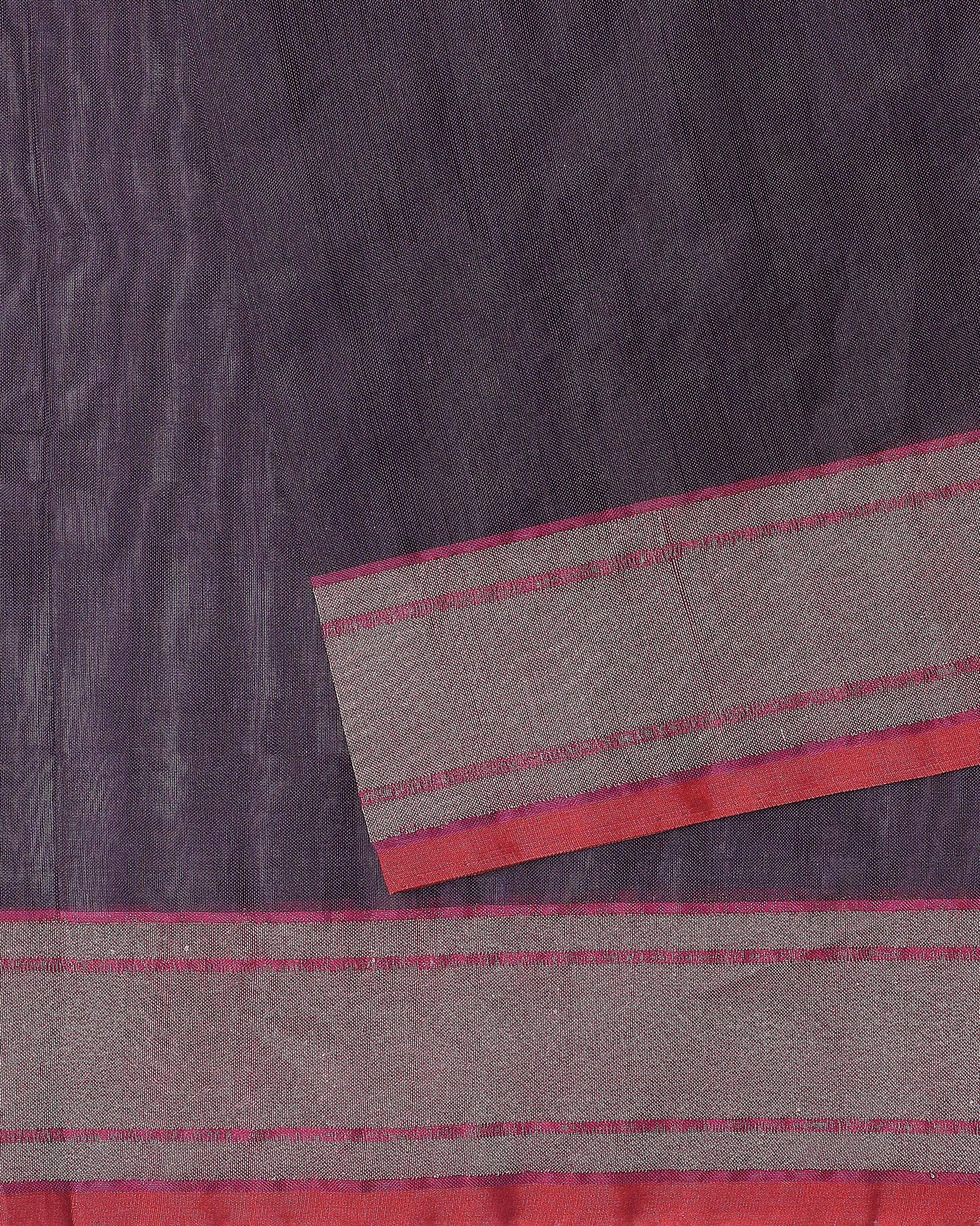 Sindhura Banarasi Jamdani Silk Cotton Saree