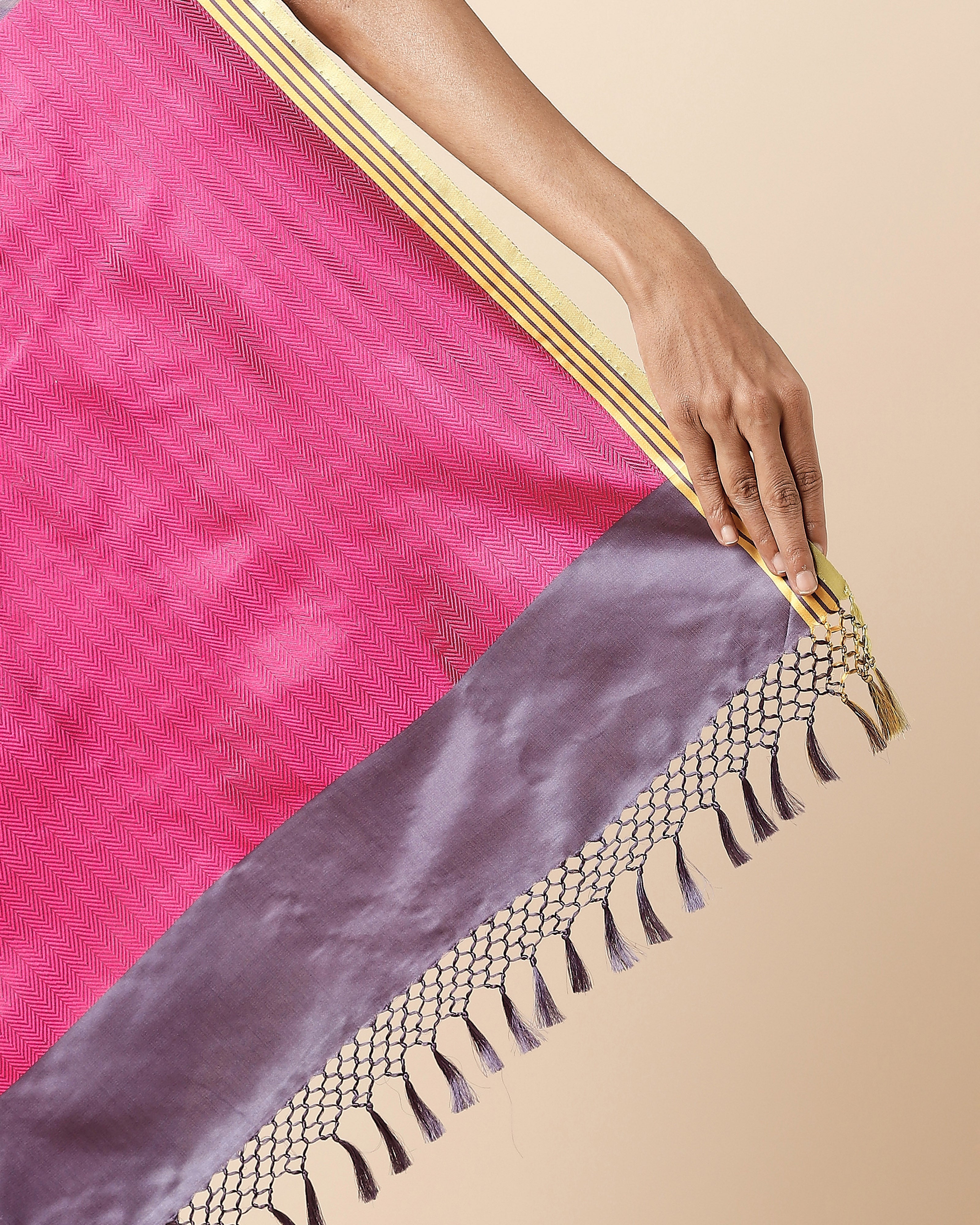 Minha Banarasi Tanchoi And Kadwa Silk Saree