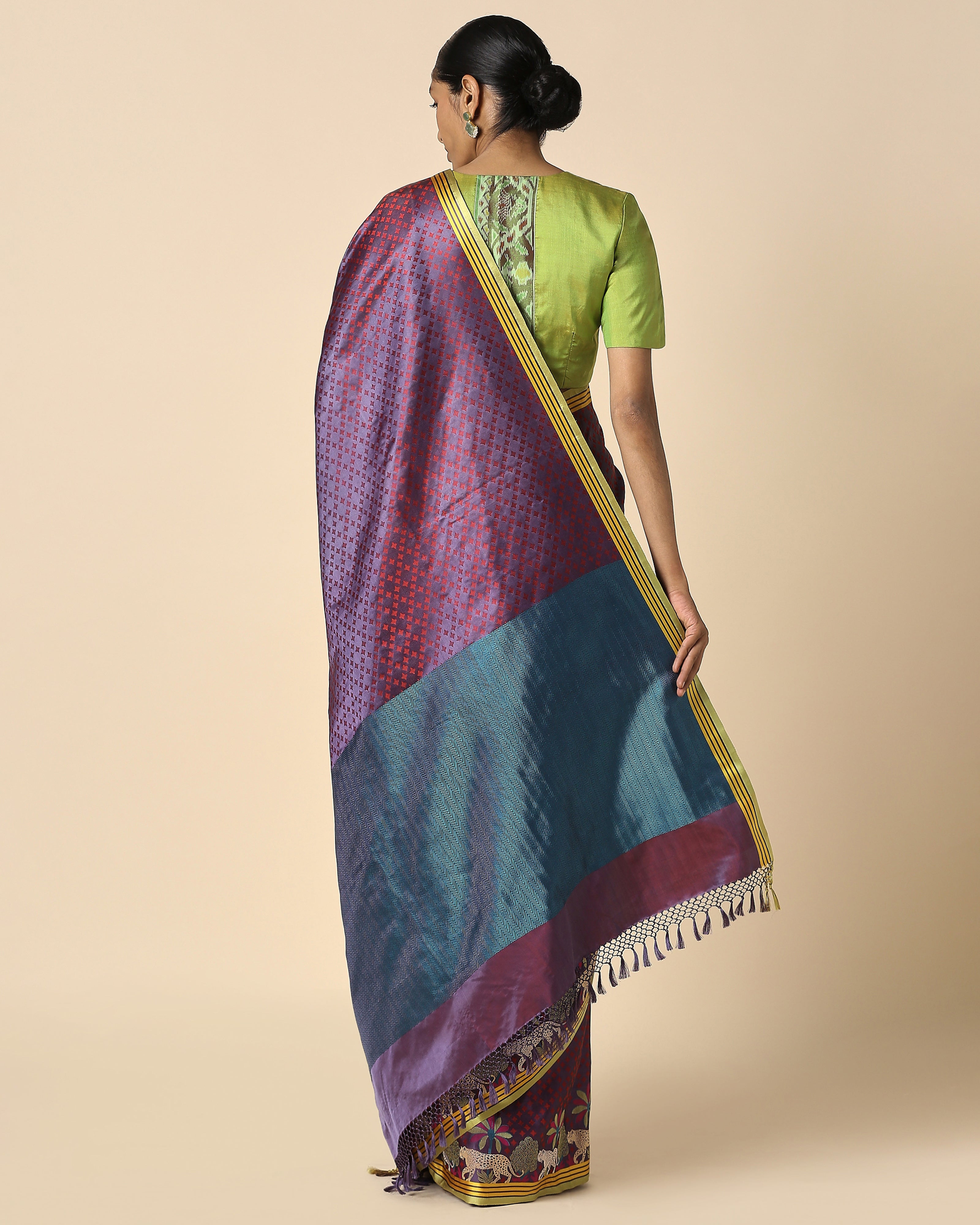 Minha Banarasi Tanchoi And Kadwa Silk Saree