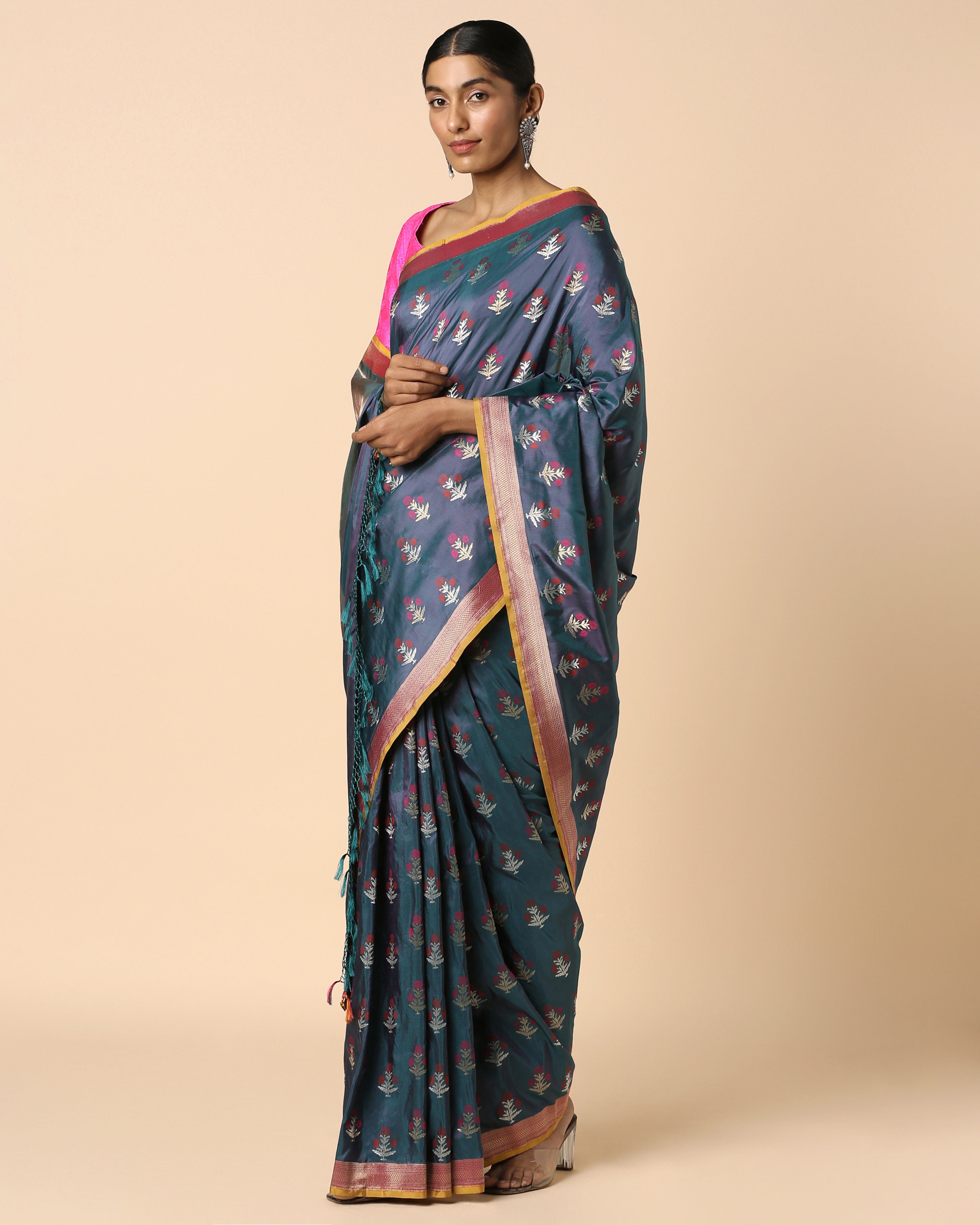 Inayah Banarasi Cutwork Silk Saree