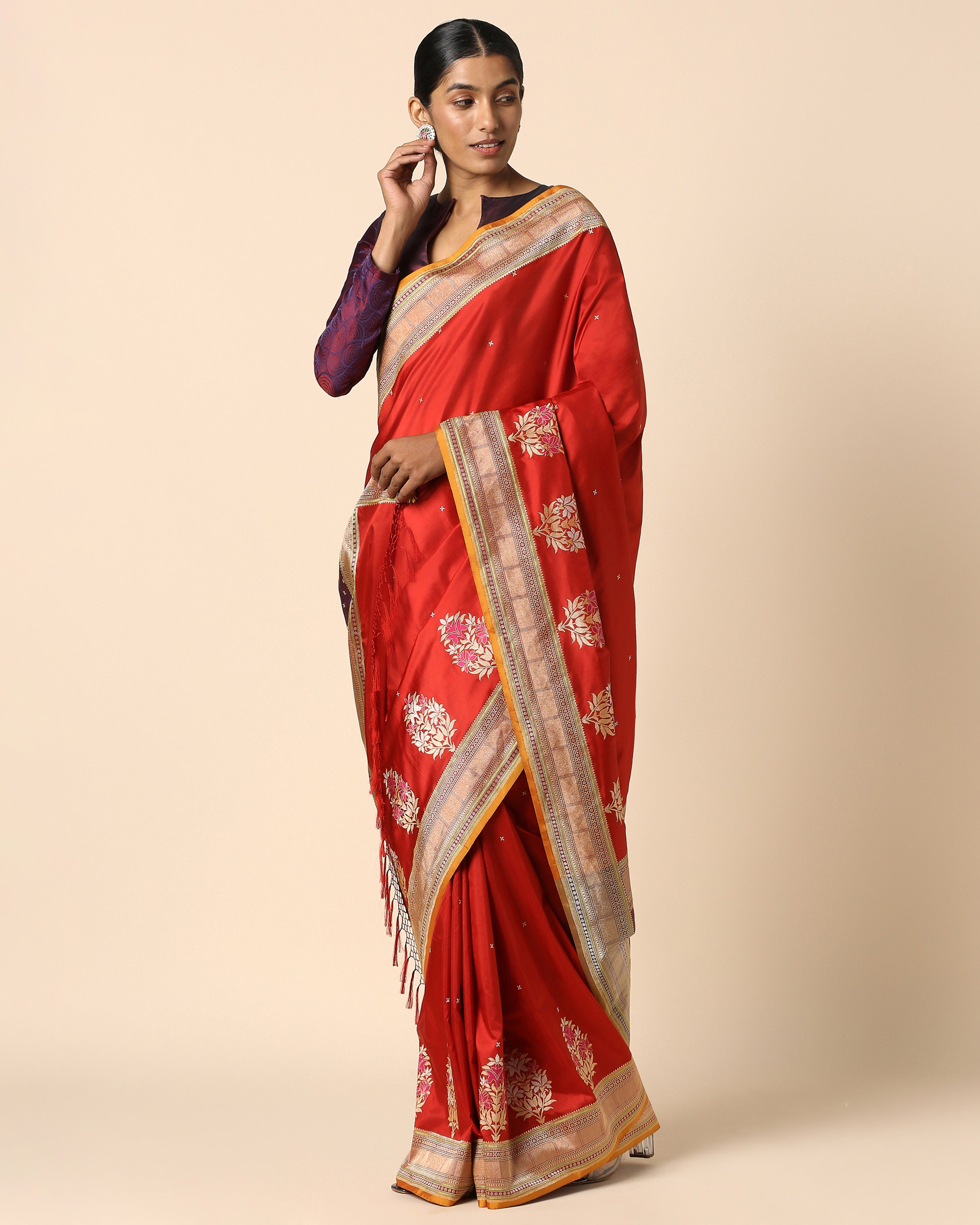 Miniha Banarasi Kadwa Silk Saree