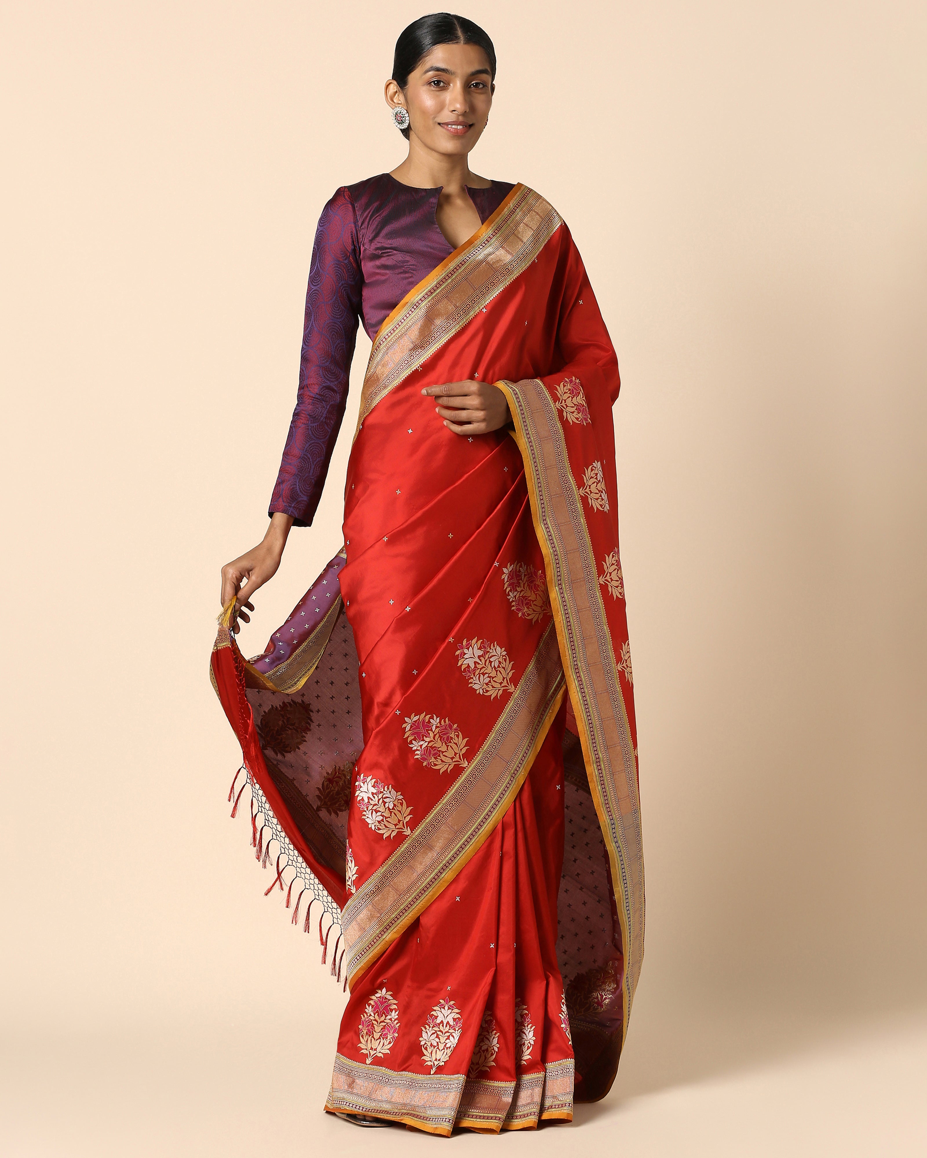 Miniha Banarasi Kadwa Silk Saree