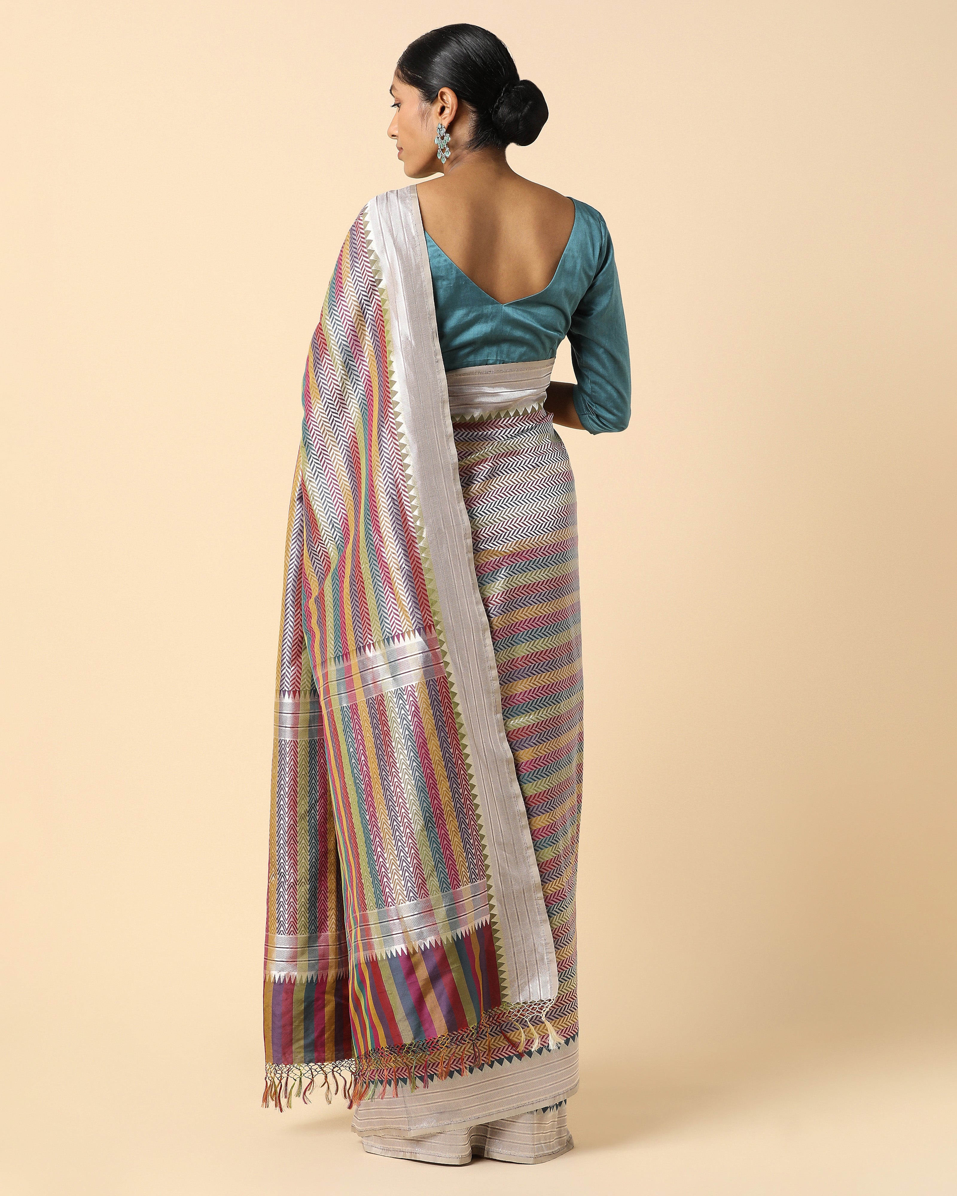 Papiya Banarasi Cutwork Silk Saree