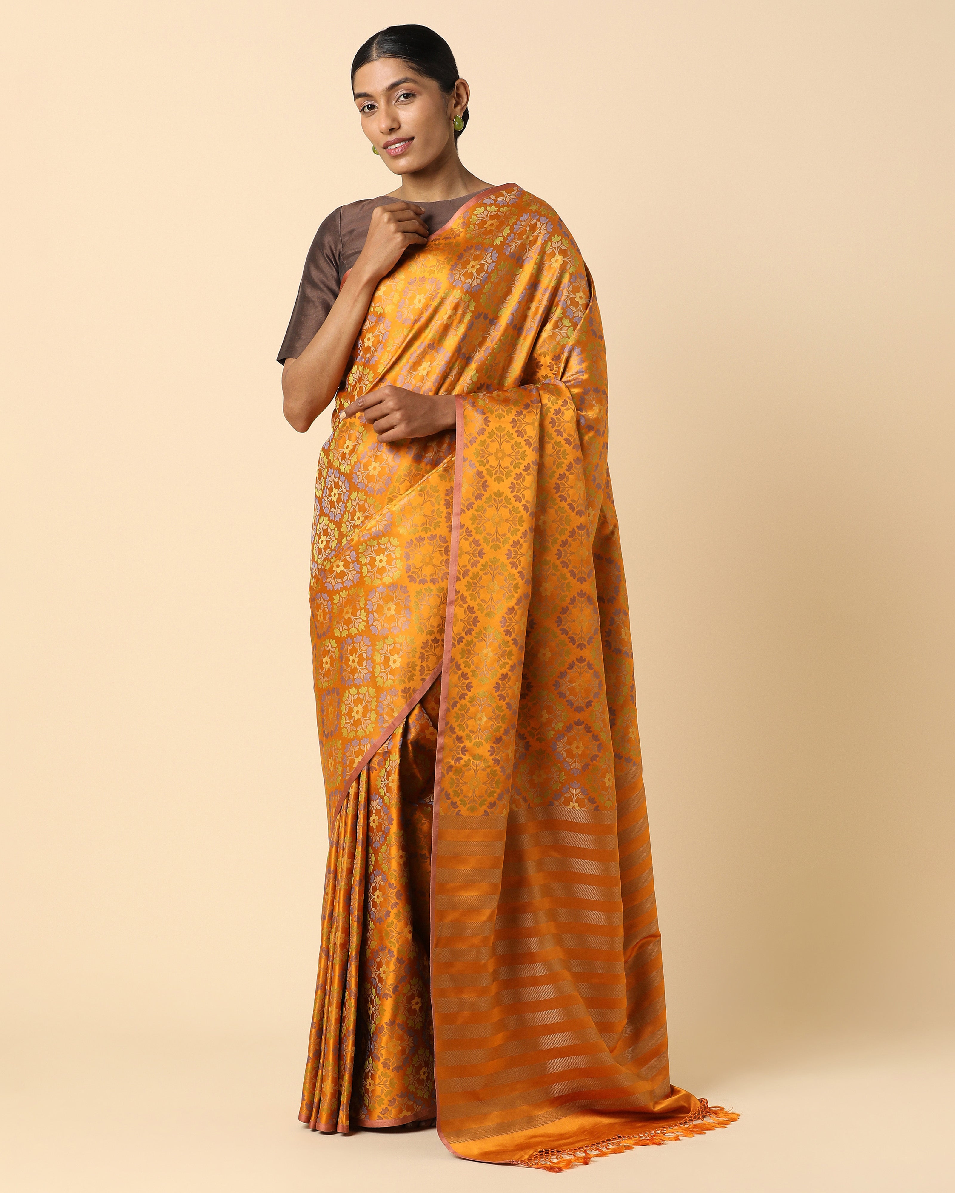 Avnish Banarasi Tanchoi Silk Saree