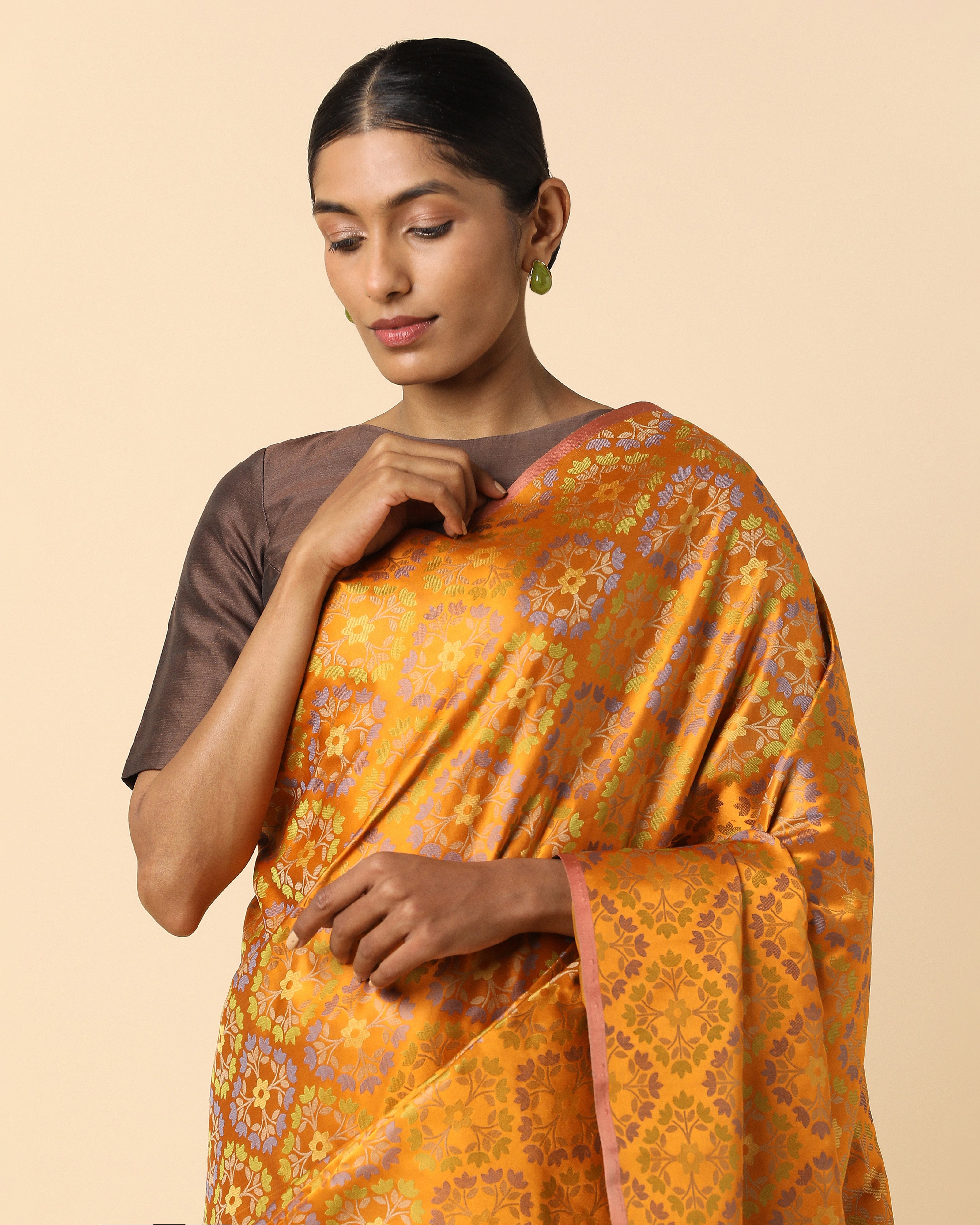 Avnish Banarasi Tanchoi Silk Saree