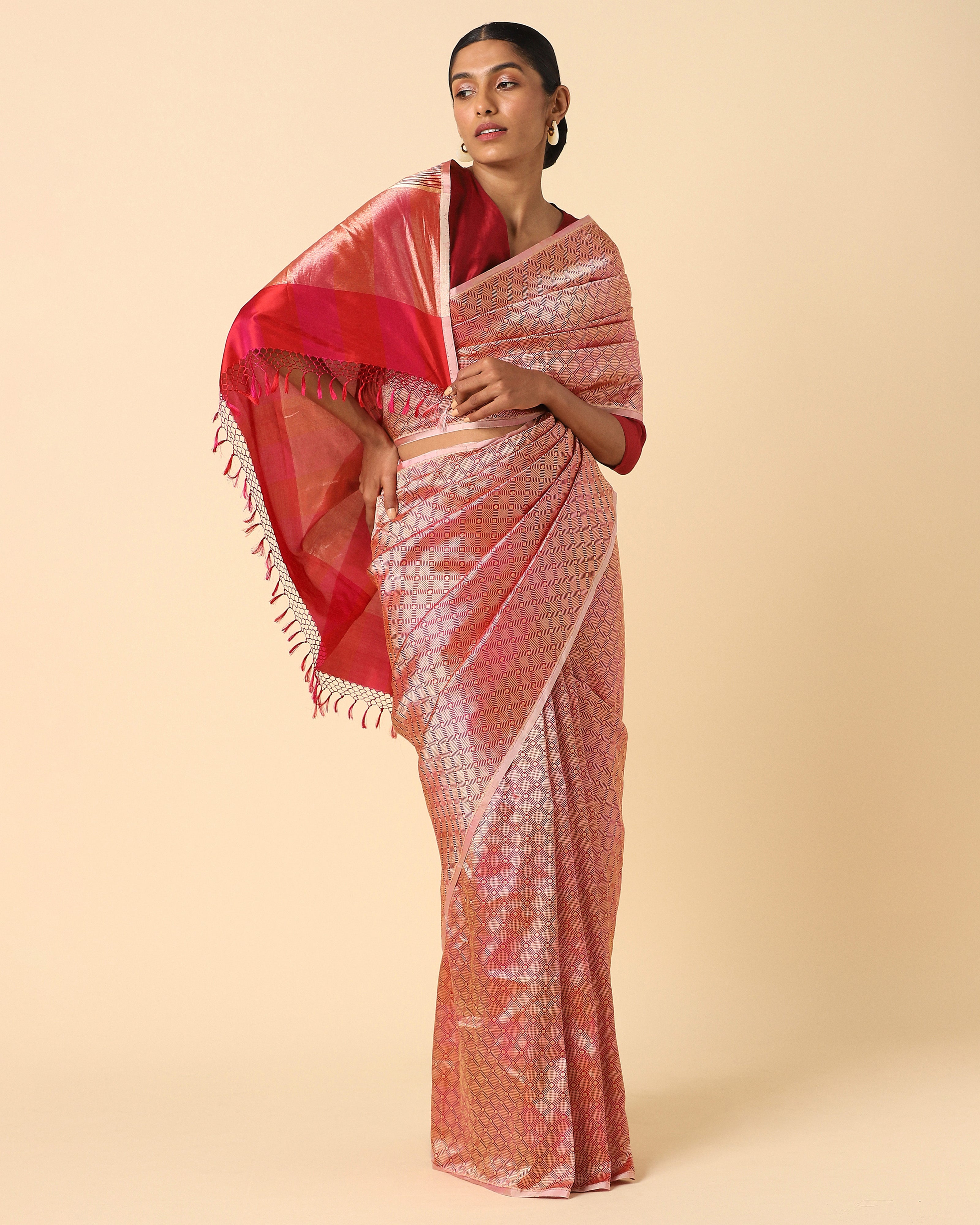 Malini Banarasi Powdi Silk Saree