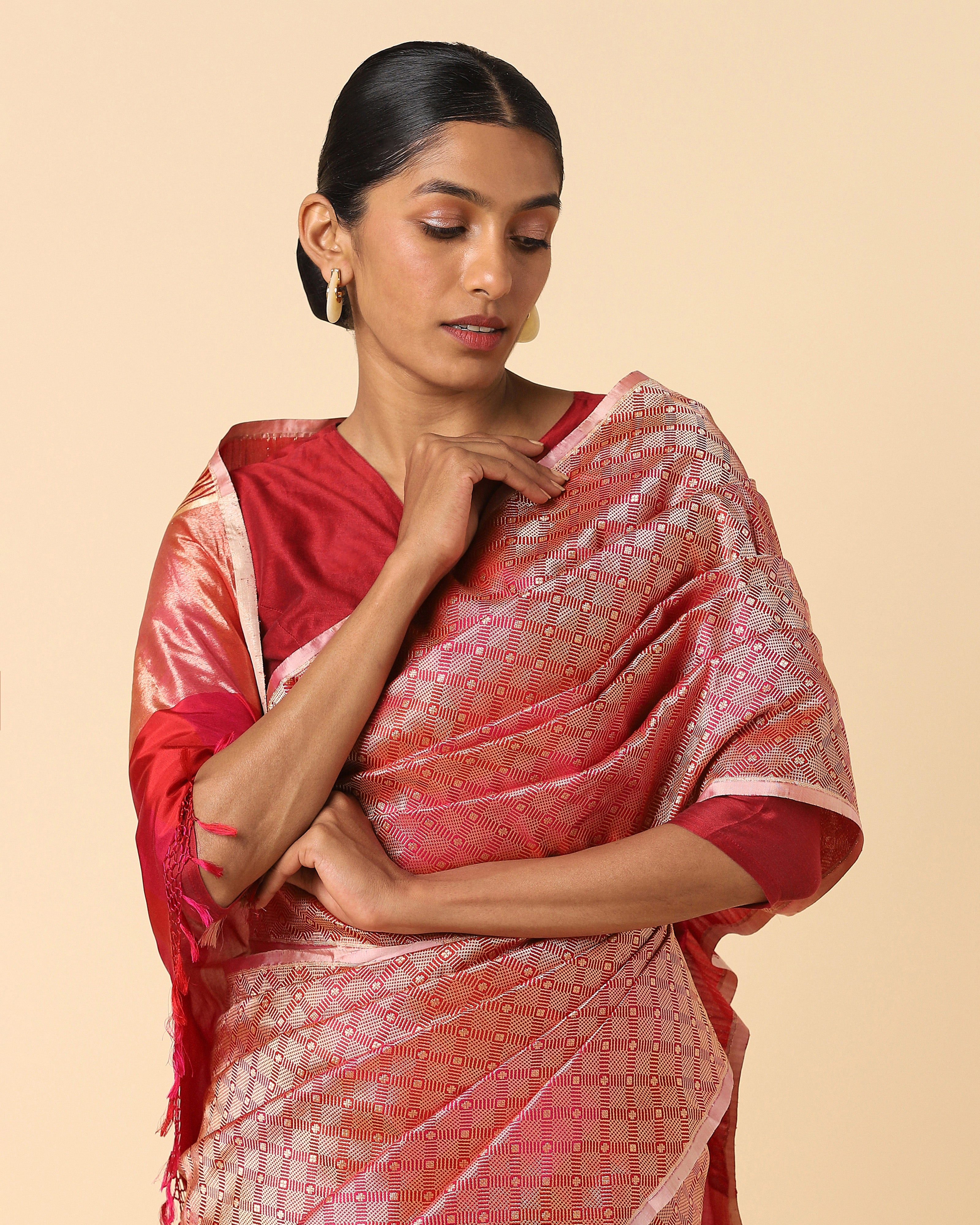 Malini Banarasi Powdi Silk Saree