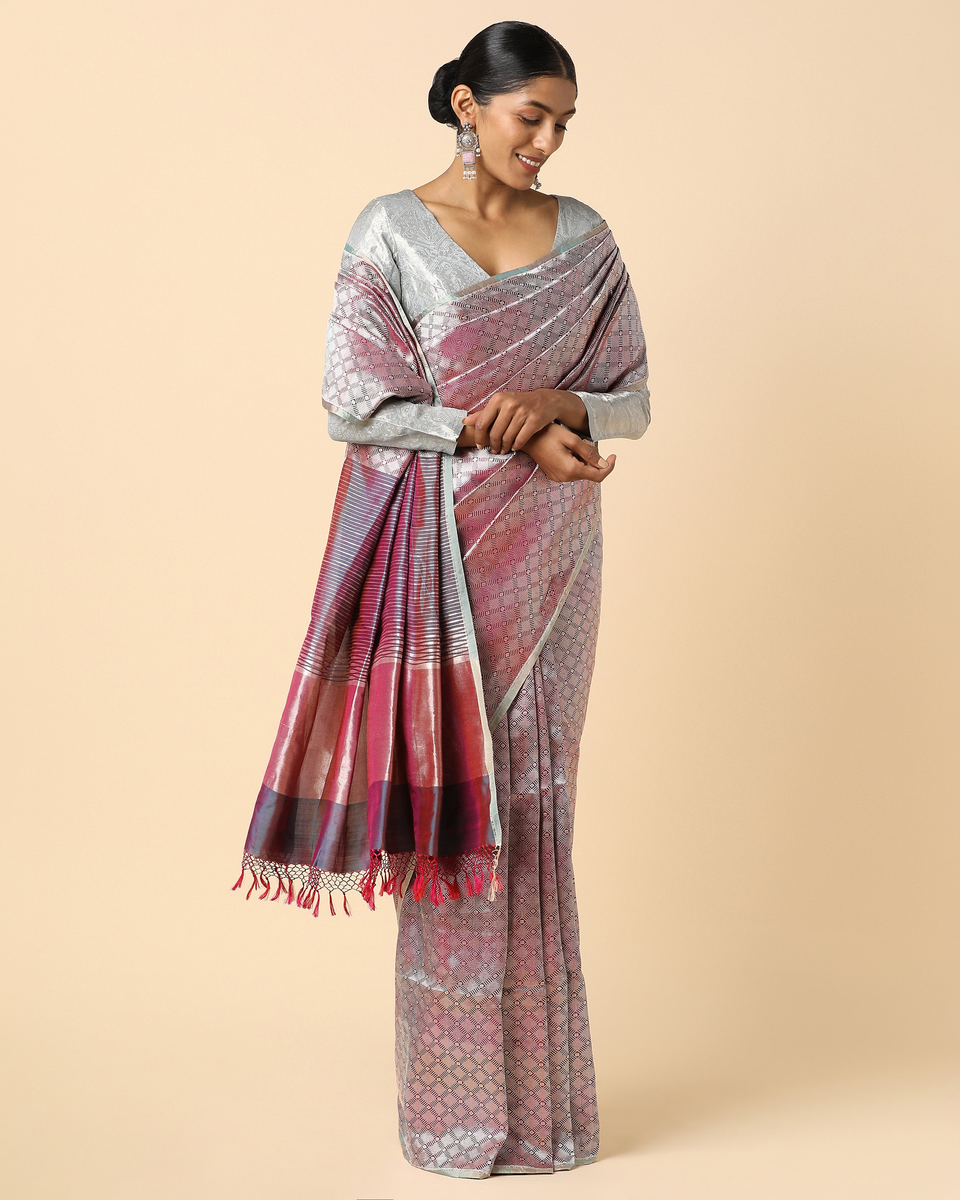 Malini Banarasi Powdi Silk Saree