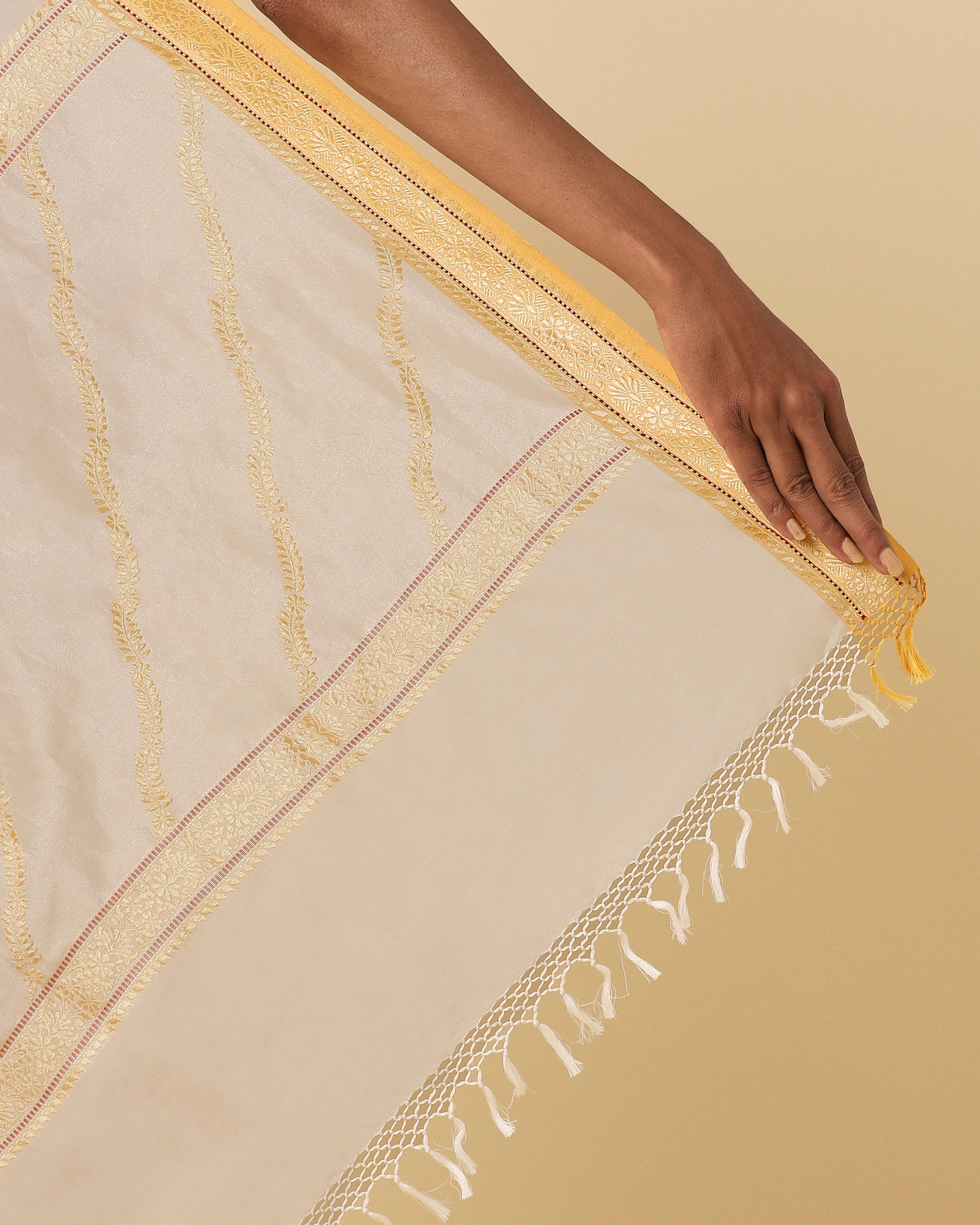Acala Banarasi Kadwa Cotton Saree