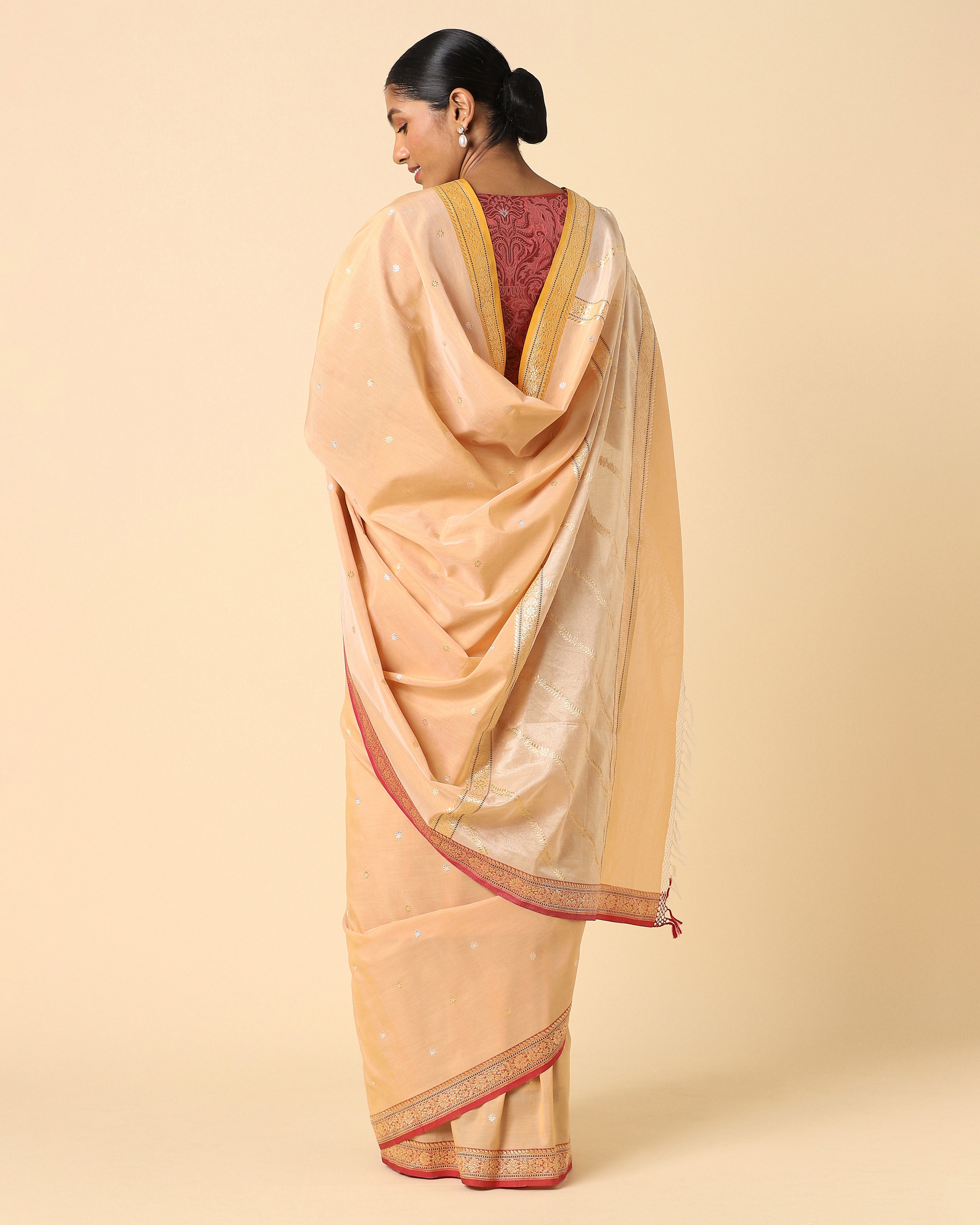 Acala Banarasi Kadwa Cotton Saree