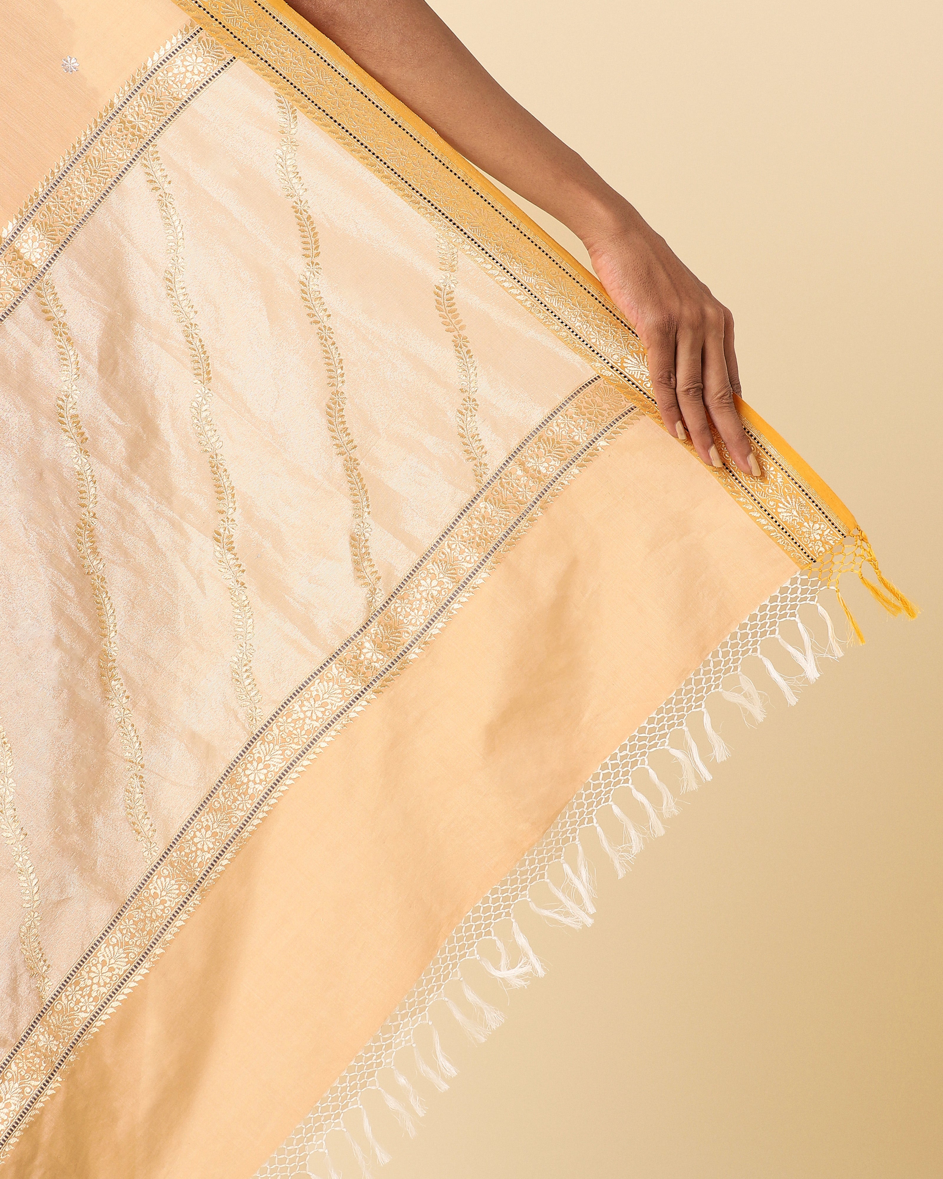 Acala Banarasi Kadwa Cotton Saree