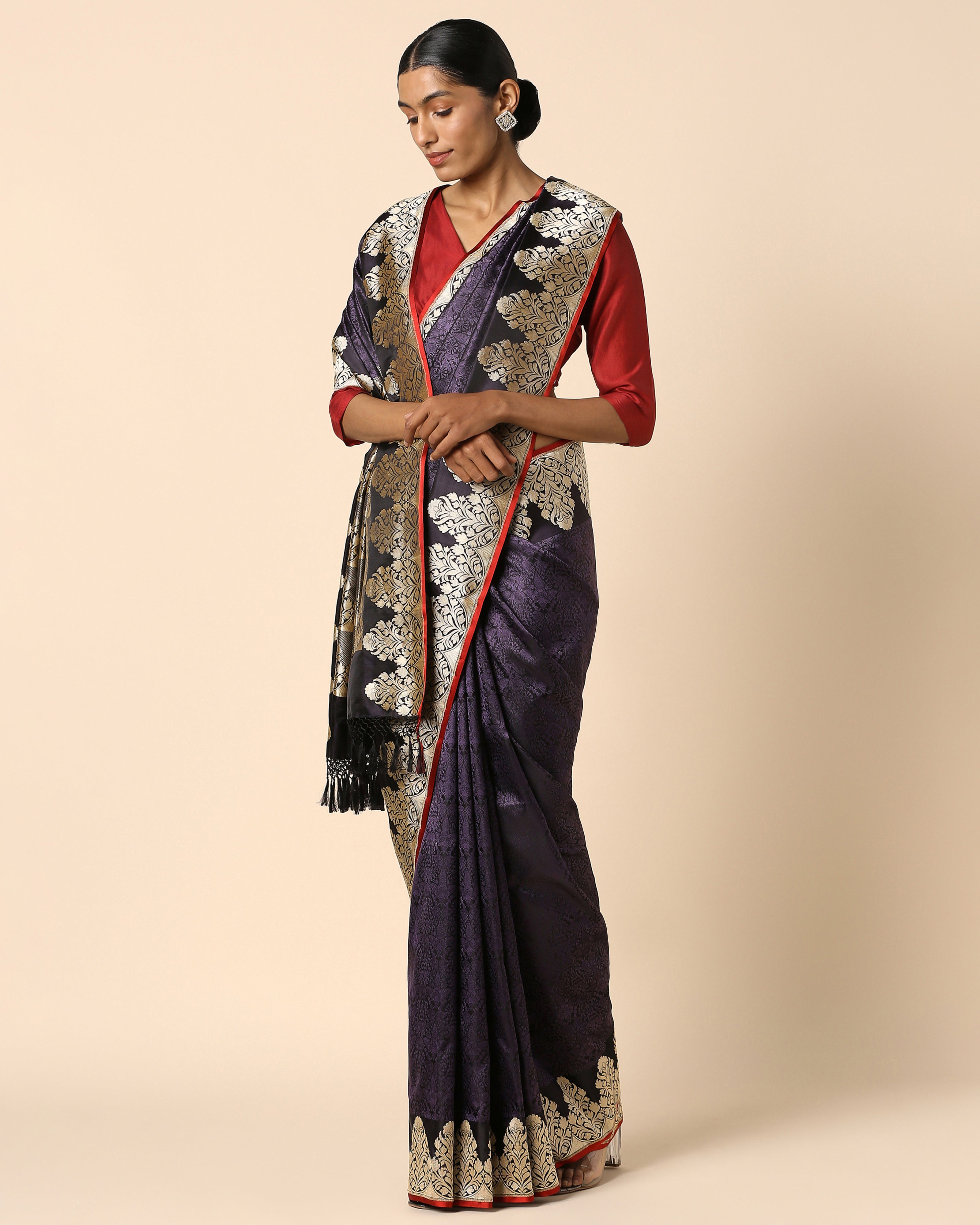 Tvarita Banarasi Tanchoi And Kadwa Silk Saree