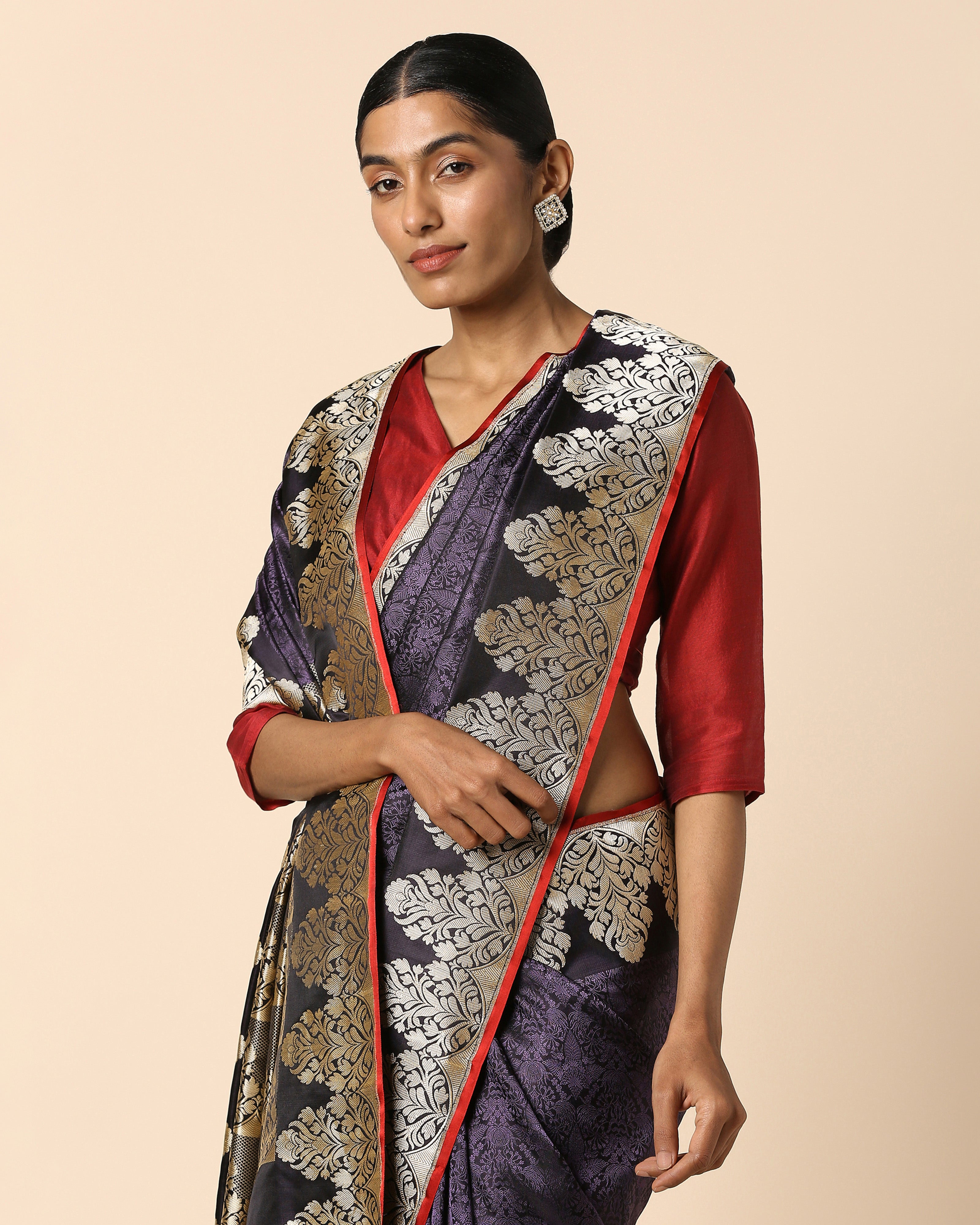 Tvarita Banarasi Tanchoi And Kadwa Silk Saree